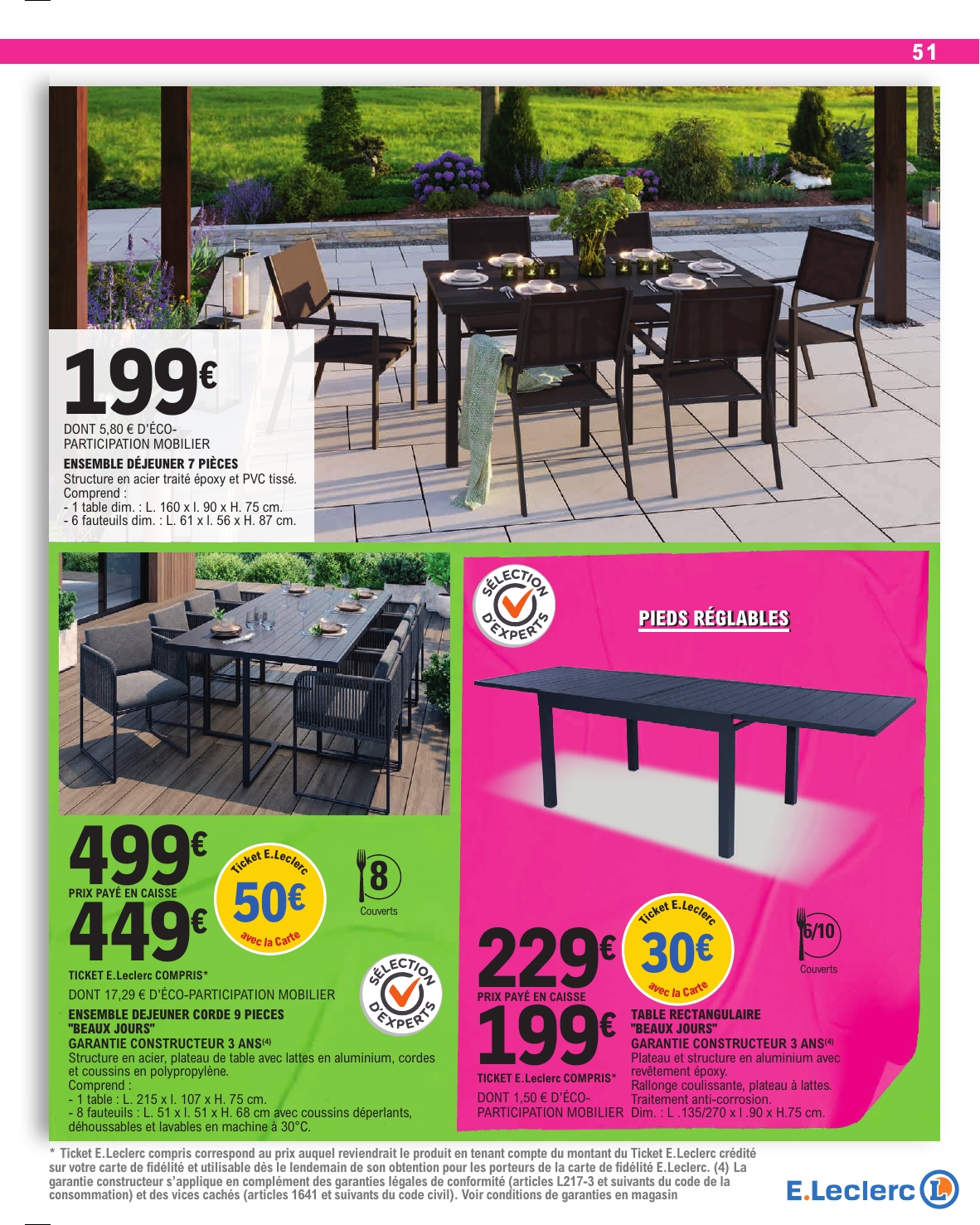 e-leclerc - Flyer E.Leclerc pour la semaine prochaine du du mardi 14/04/2026 au du samedi 25/04/2026 - page: 51