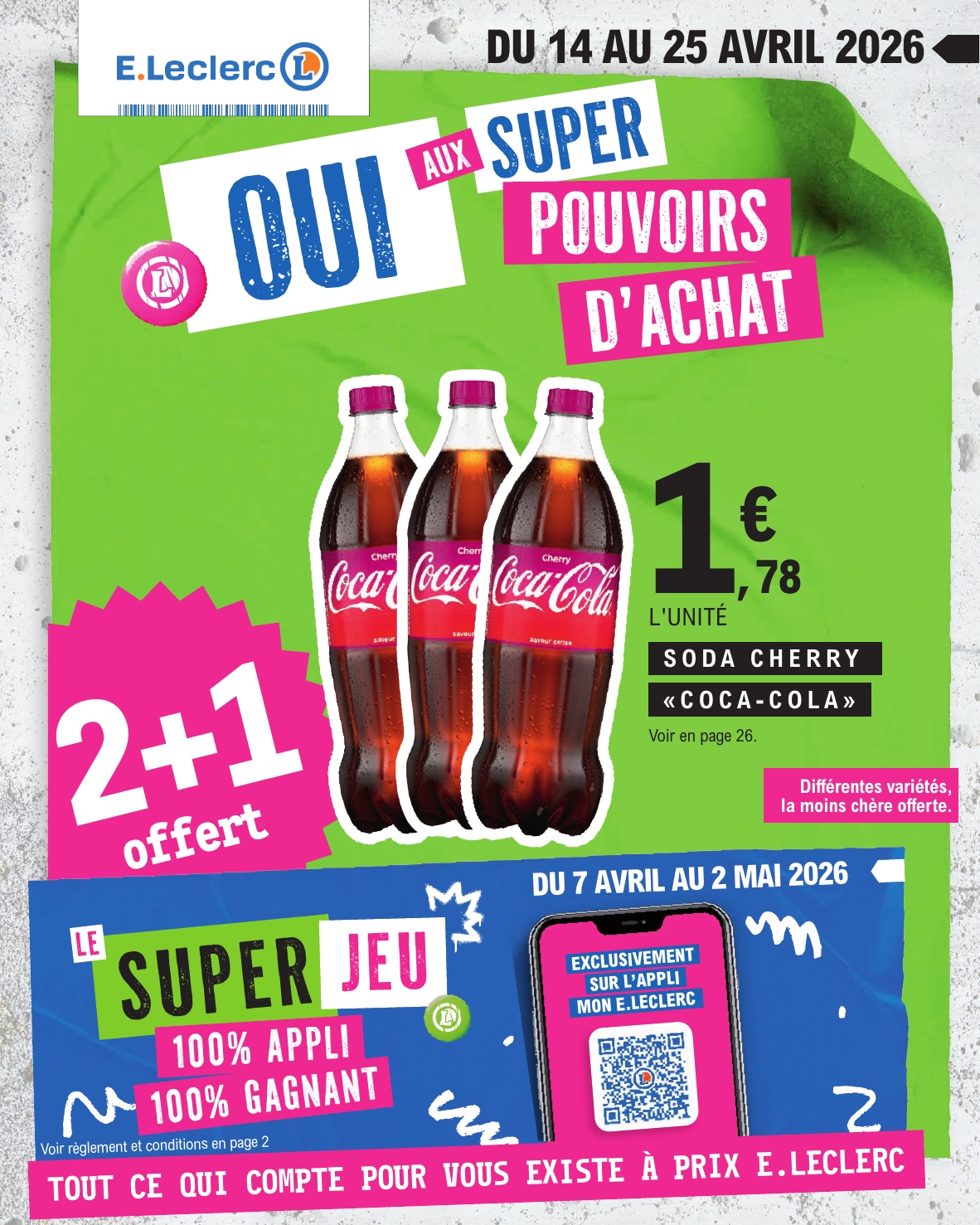 e-leclerc - Flyer E.Leclerc pour la semaine prochaine du du mardi 14/04/2026 au du samedi 25/04/2026