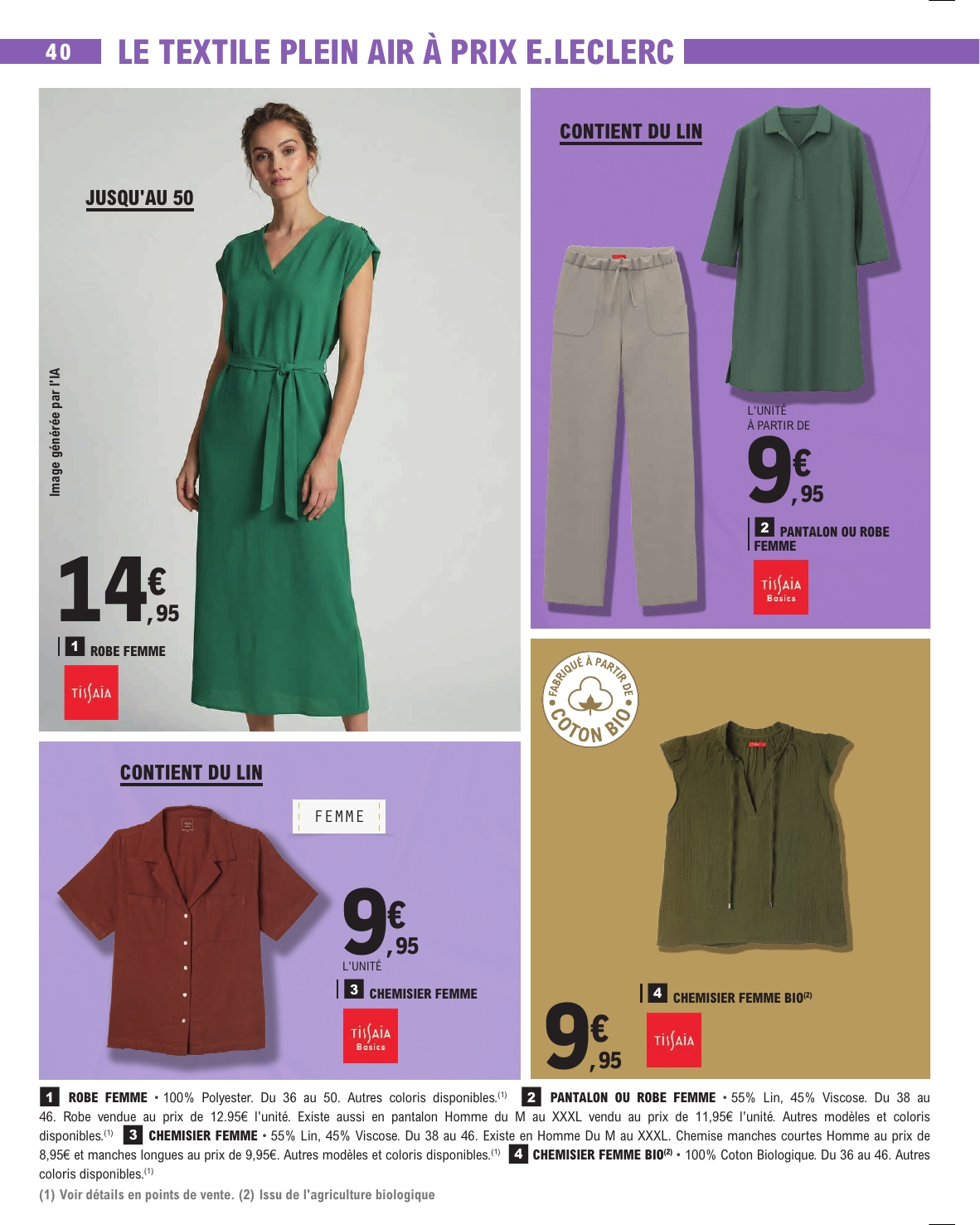 e-leclerc - Flyer E.Leclerc pour la semaine prochaine du du mardi 14/04/2026 au du samedi 25/04/2026 - page: 40