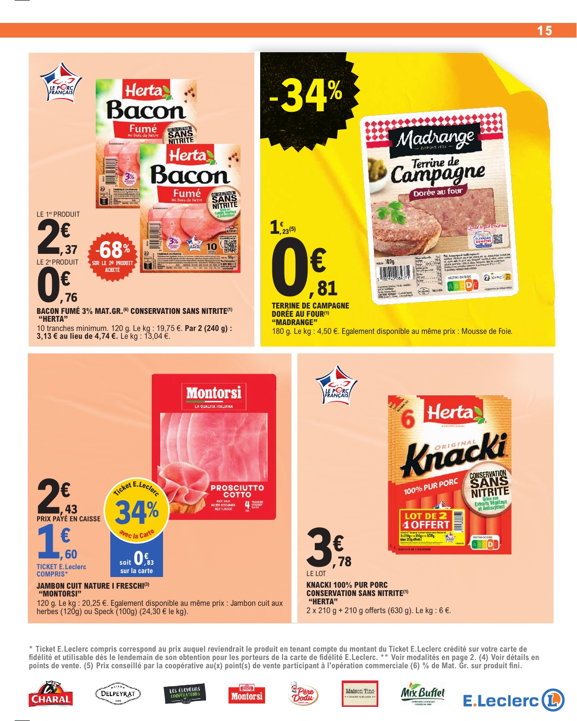 e-leclerc - Flyer E.Leclerc pour la semaine prochaine du du mardi 14/04/2026 au du samedi 25/04/2026 - page: 15