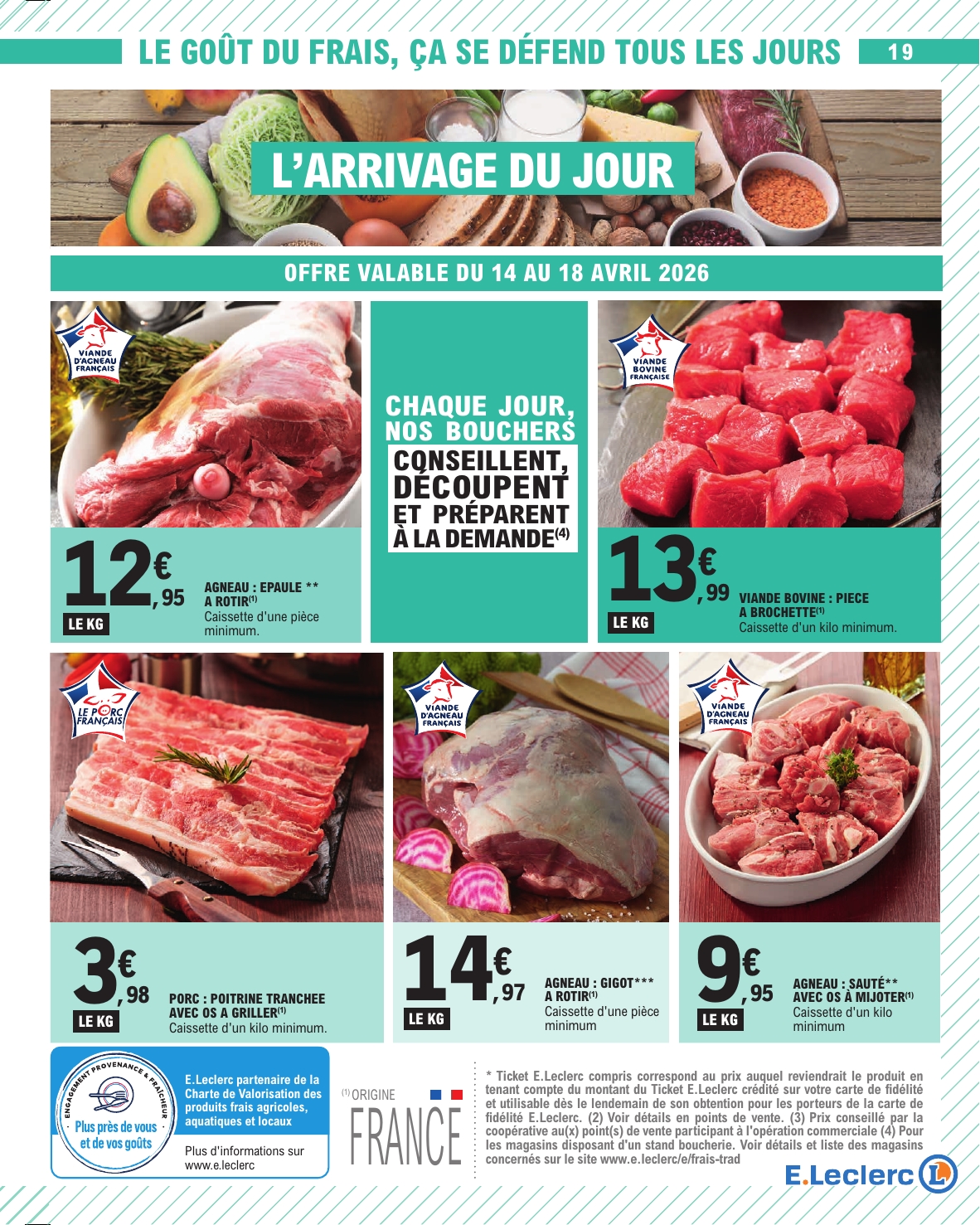 e-leclerc - Flyer E.Leclerc pour la semaine prochaine du du mardi 14/04/2026 au du samedi 25/04/2026 - page: 19