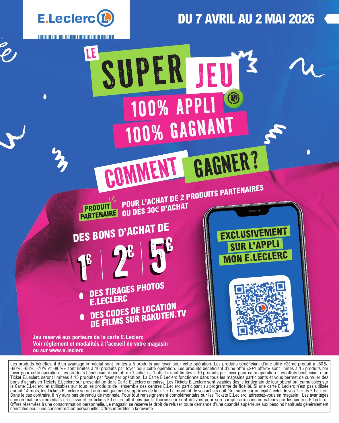 e-leclerc - Flyer E.Leclerc pour la semaine prochaine du du mardi 14/04/2026 au du samedi 25/04/2026 - page: 2