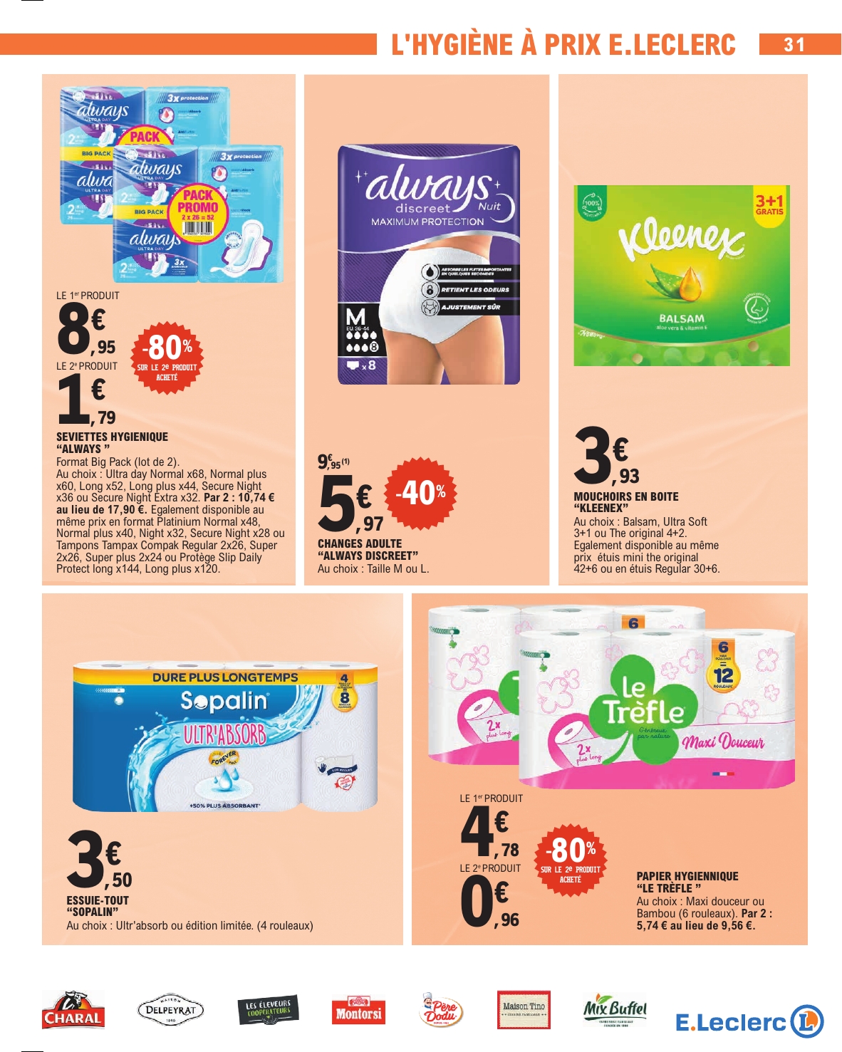 e-leclerc - Flyer E.Leclerc pour la semaine prochaine du du mardi 14/04/2026 au du samedi 25/04/2026 - page: 31
