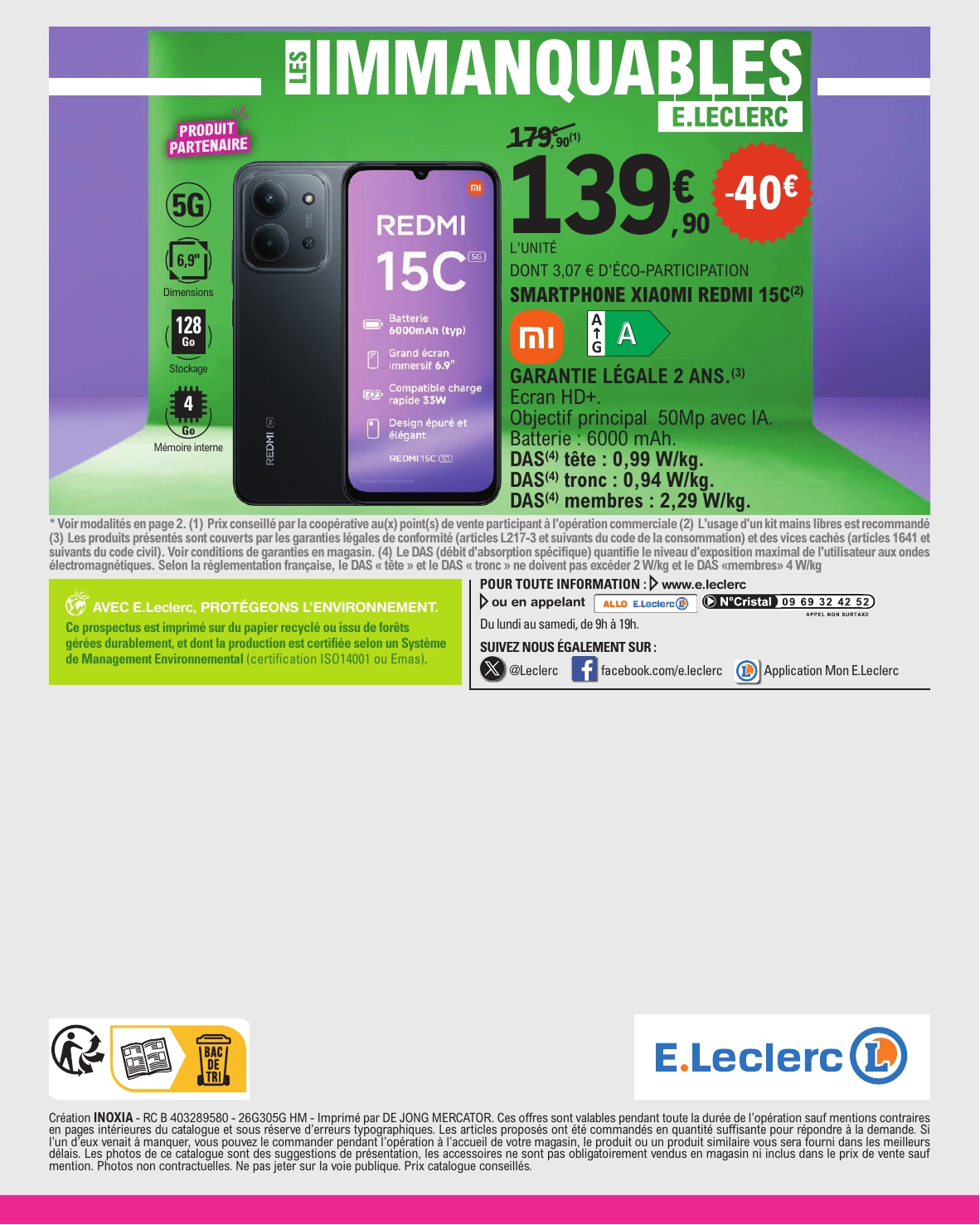 e-leclerc - Flyer E.Leclerc pour la semaine prochaine du du mardi 14/04/2026 au du samedi 25/04/2026 - page: 56