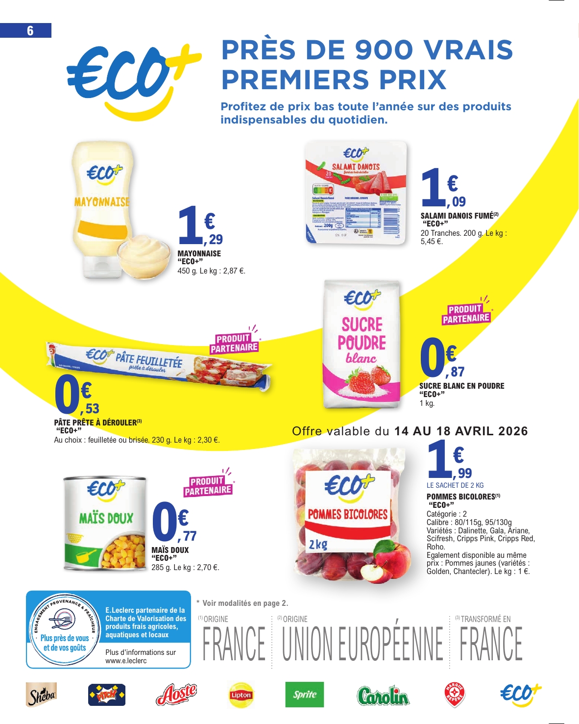 e-leclerc - Flyer E.Leclerc pour la semaine prochaine du du mardi 14/04/2026 au du samedi 25/04/2026 - page: 6