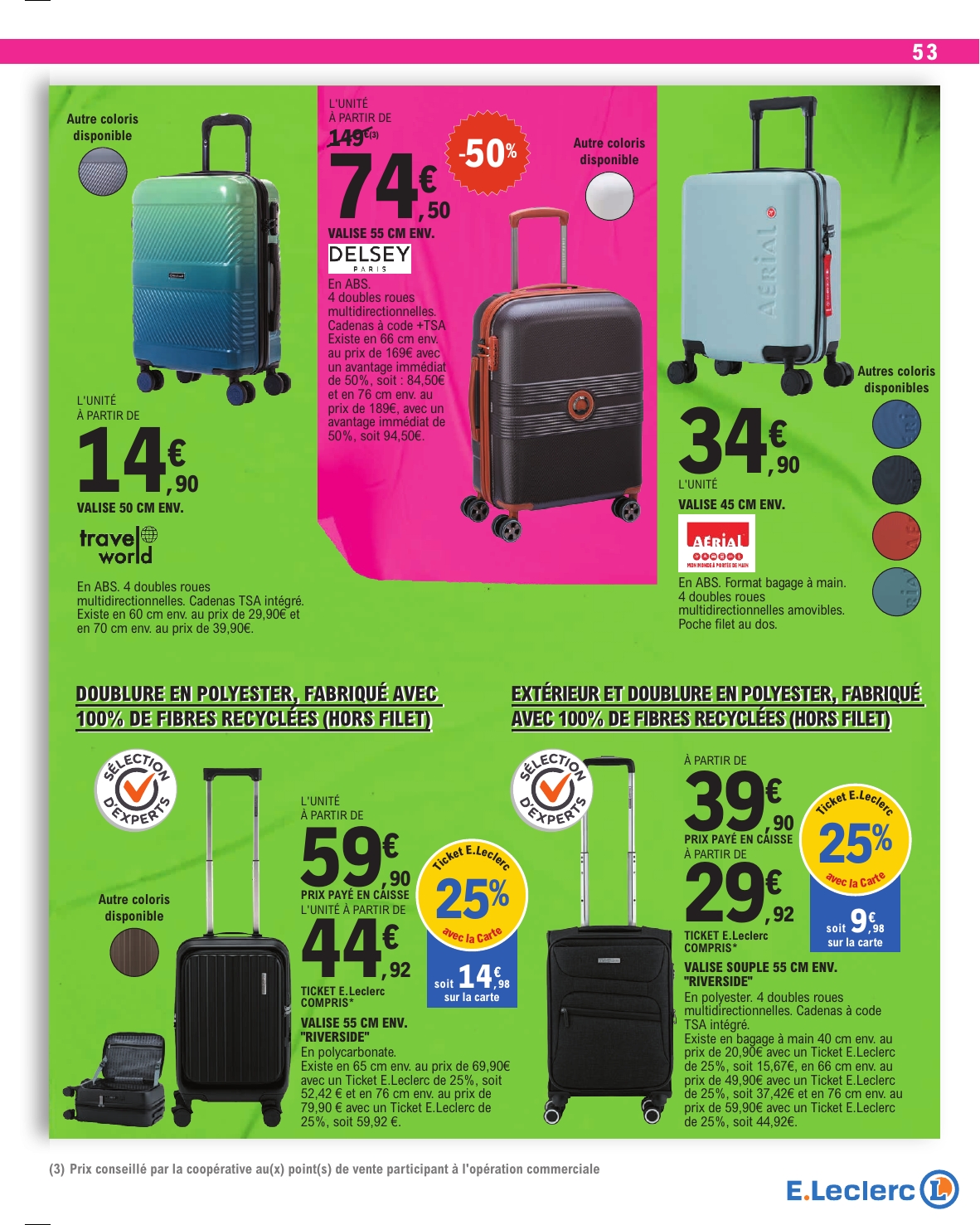 e-leclerc - Flyer E.Leclerc pour la semaine prochaine du du mardi 14/04/2026 au du samedi 25/04/2026 - page: 53