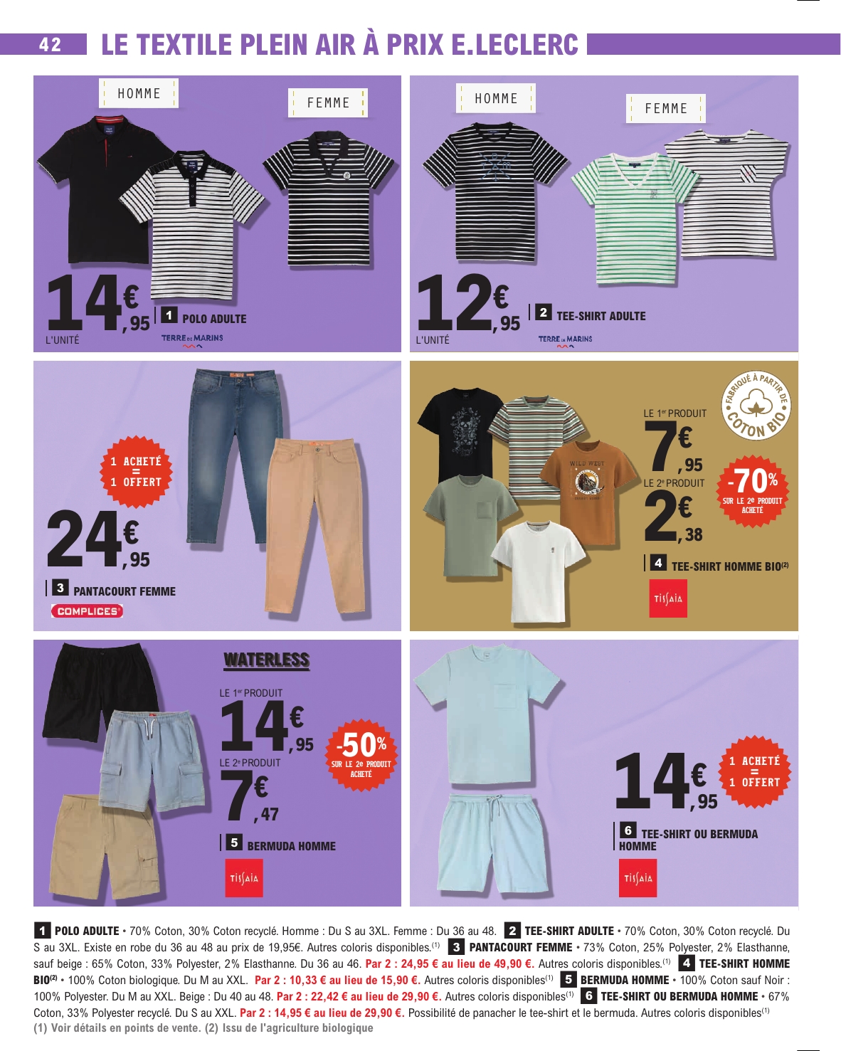 e-leclerc - Flyer E.Leclerc pour la semaine prochaine du du mardi 14/04/2026 au du samedi 25/04/2026 - page: 42
