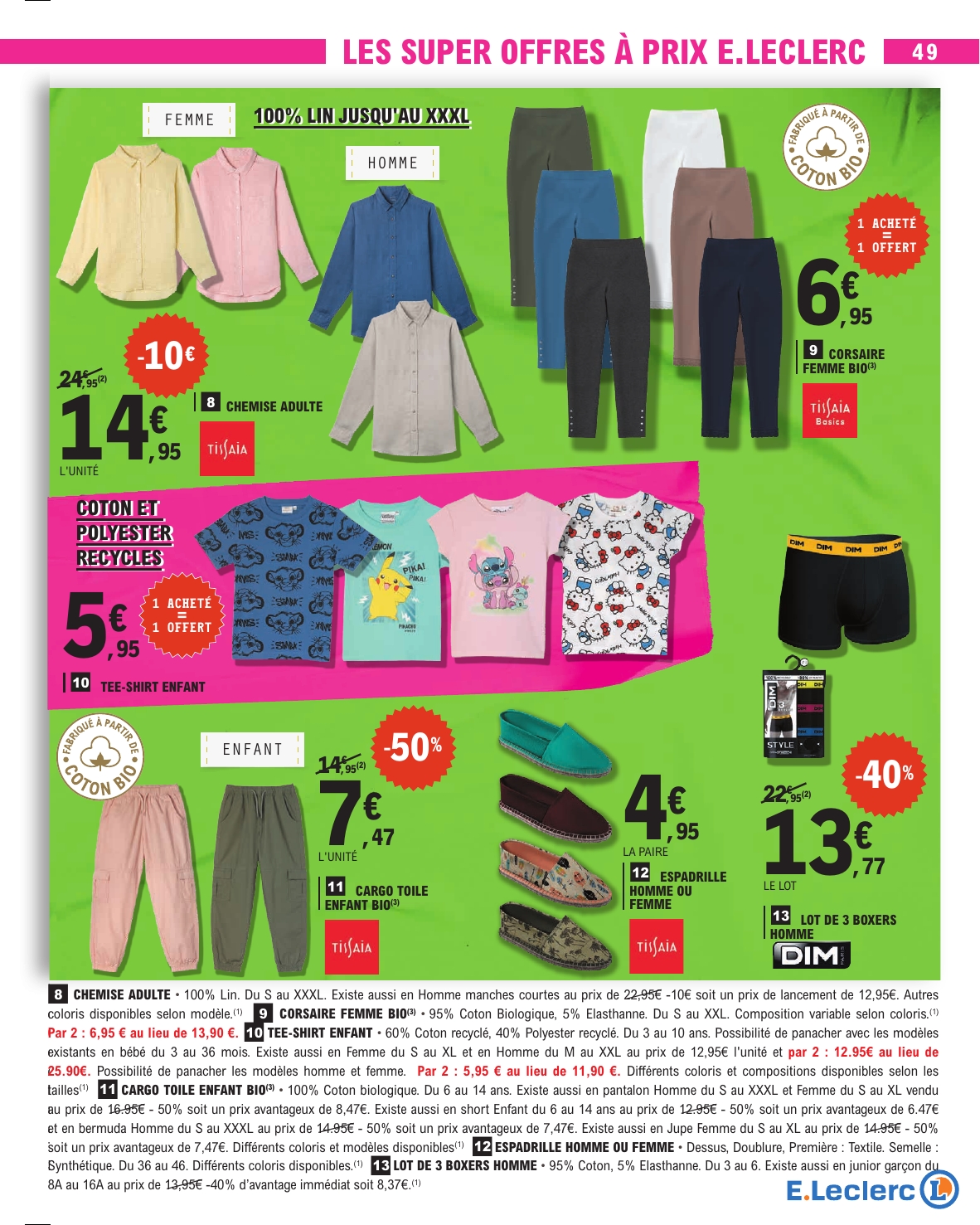 e-leclerc - Flyer E.Leclerc pour la semaine prochaine du du mardi 14/04/2026 au du samedi 25/04/2026 - page: 49