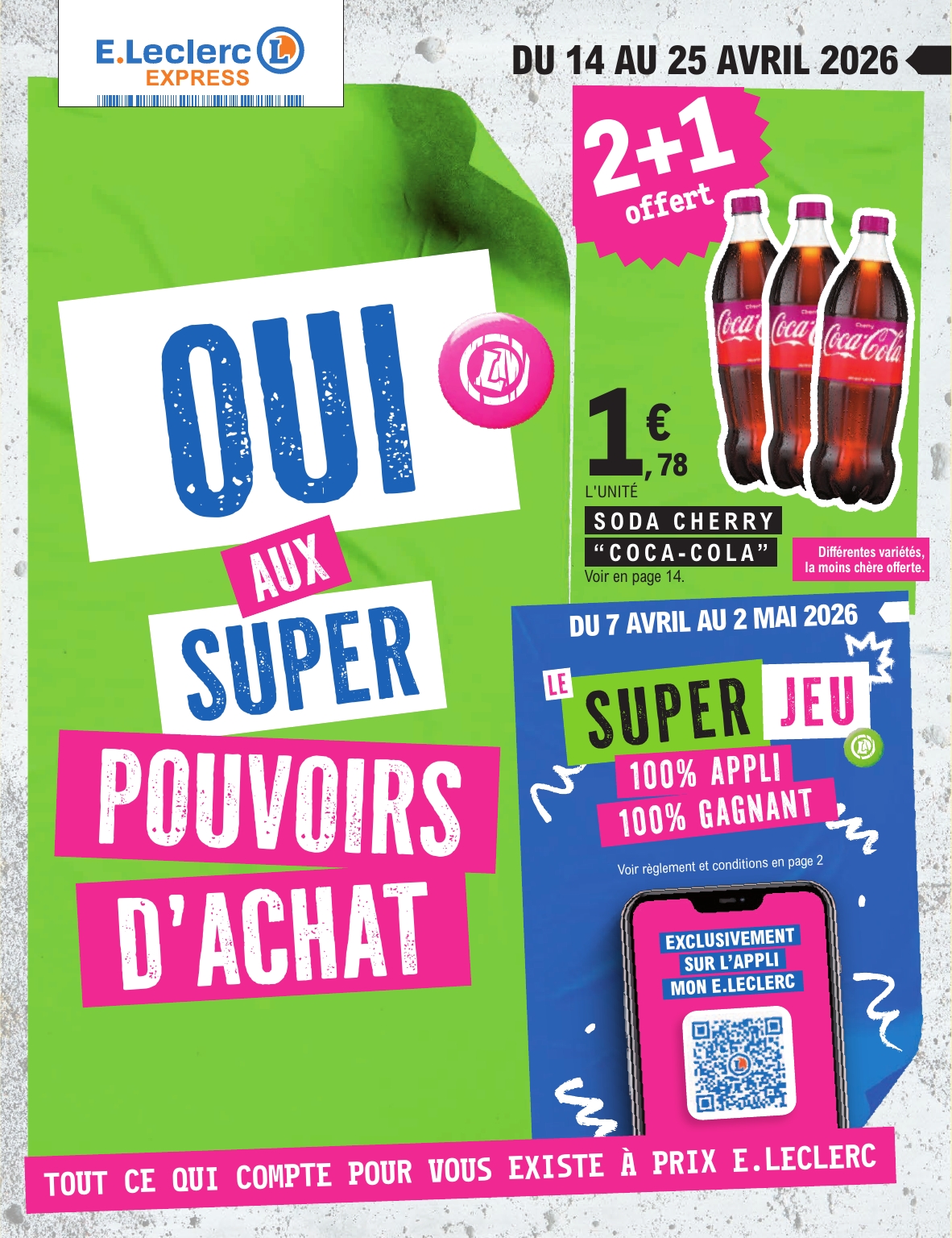 e-leclerc - Flyer E.Leclerc - Express pour la semaine prochaine du du mardi 14/04/2026 au du samedi 25/04/2026