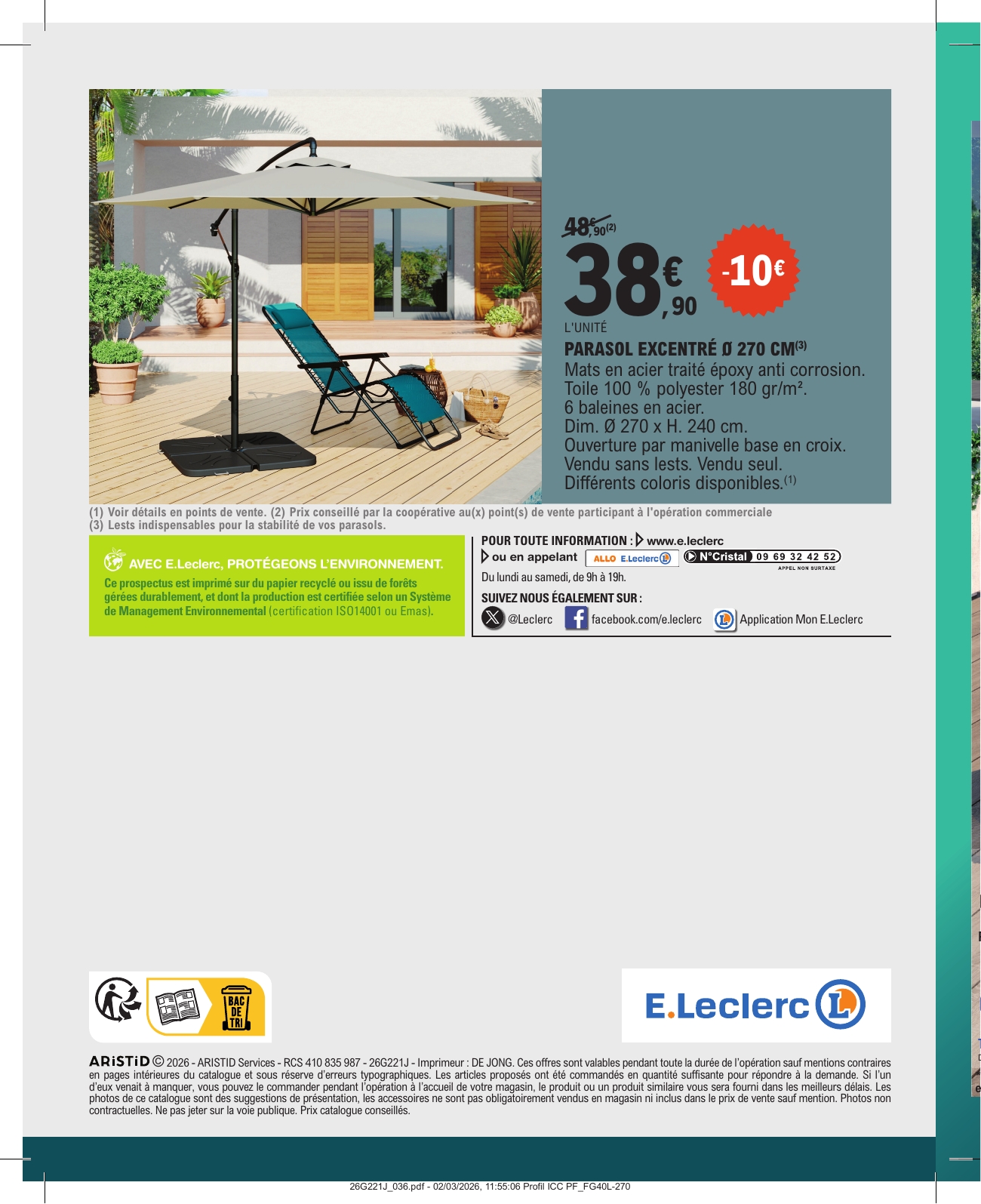 e-leclerc - Current E.Leclerc - Brico leaflet valid from du mardi 07/04/2026 to du samedi 25/04/2026 - page: 36