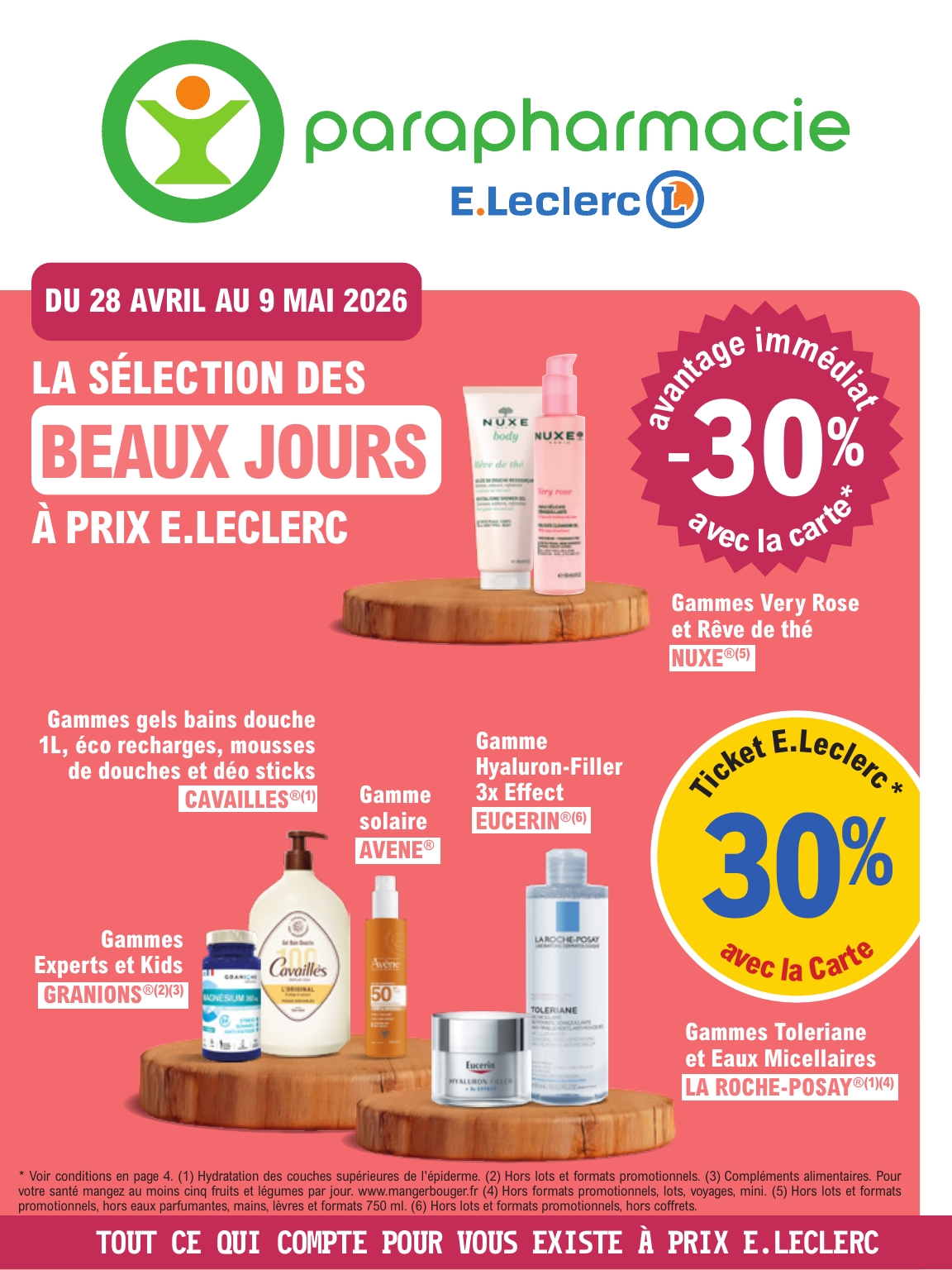 e-leclerc - Flyer E.Leclerc - Parapharmacie pour la semaine prochaine du du mardi 28/04/2026 au du samedi 09/05/2026