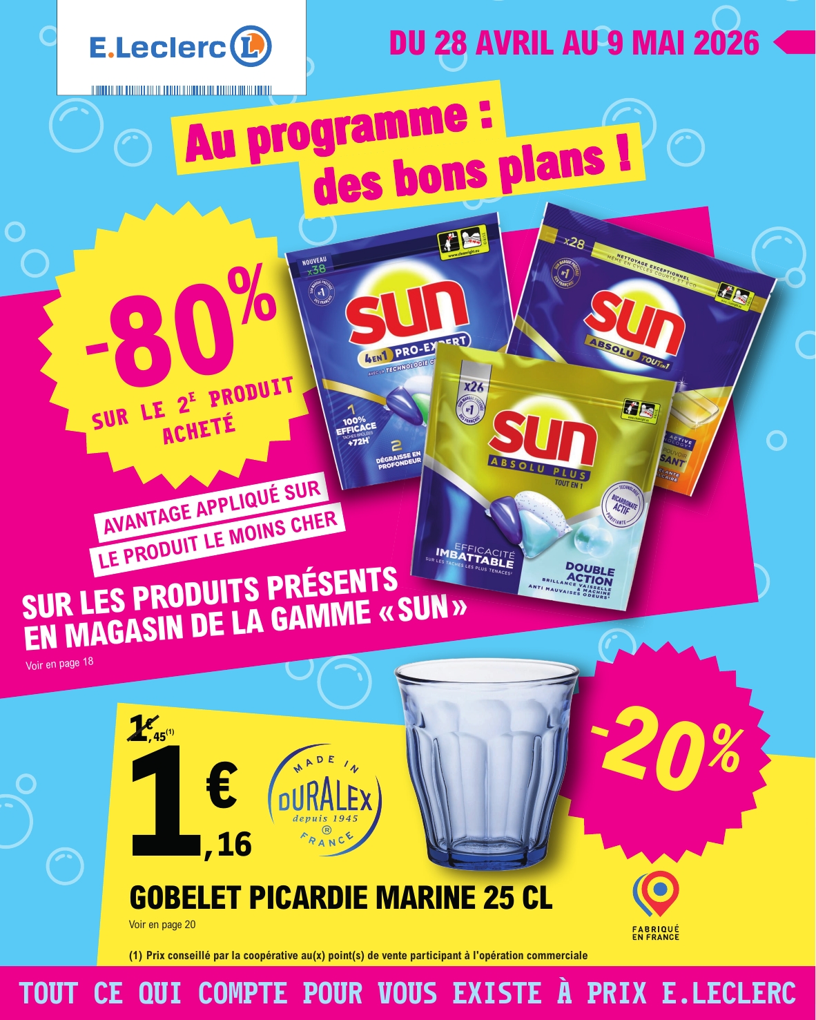 e-leclerc - Flyer E.Leclerc pour la semaine prochaine du du mardi 28/04/2026 au du samedi 09/05/2026 - page: 1