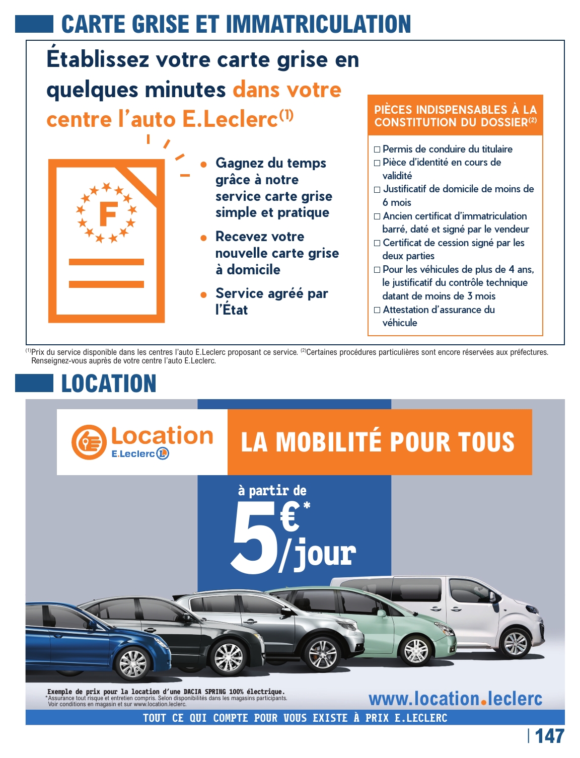 e-leclerc - Flyer E.Leclerc - L'auto pour la semaine prochaine du du mardi 12/05/2026 au du samedi 27/03/2027 - page: 147