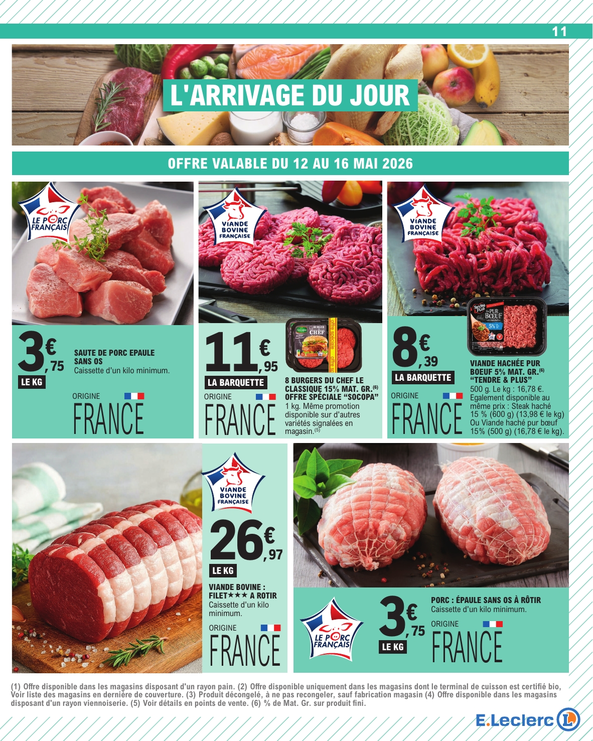 e-leclerc - Flyer E.Leclerc pour la semaine prochaine du du mardi 12/05/2026 au du samedi 23/05/2026 - page: 11