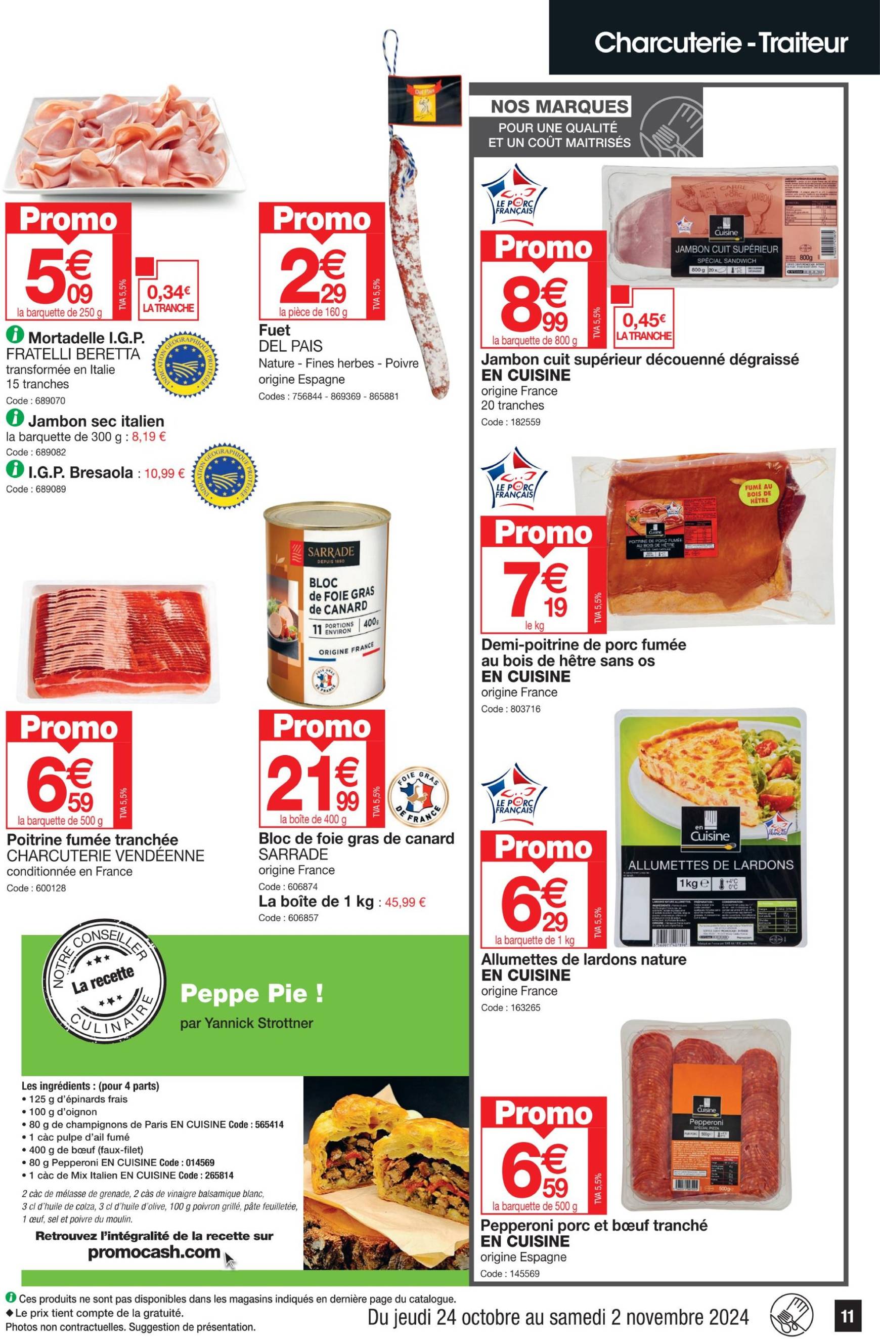 promocash - Catalogue Promocash valable dès 24.10. - 02.11. - page: 11