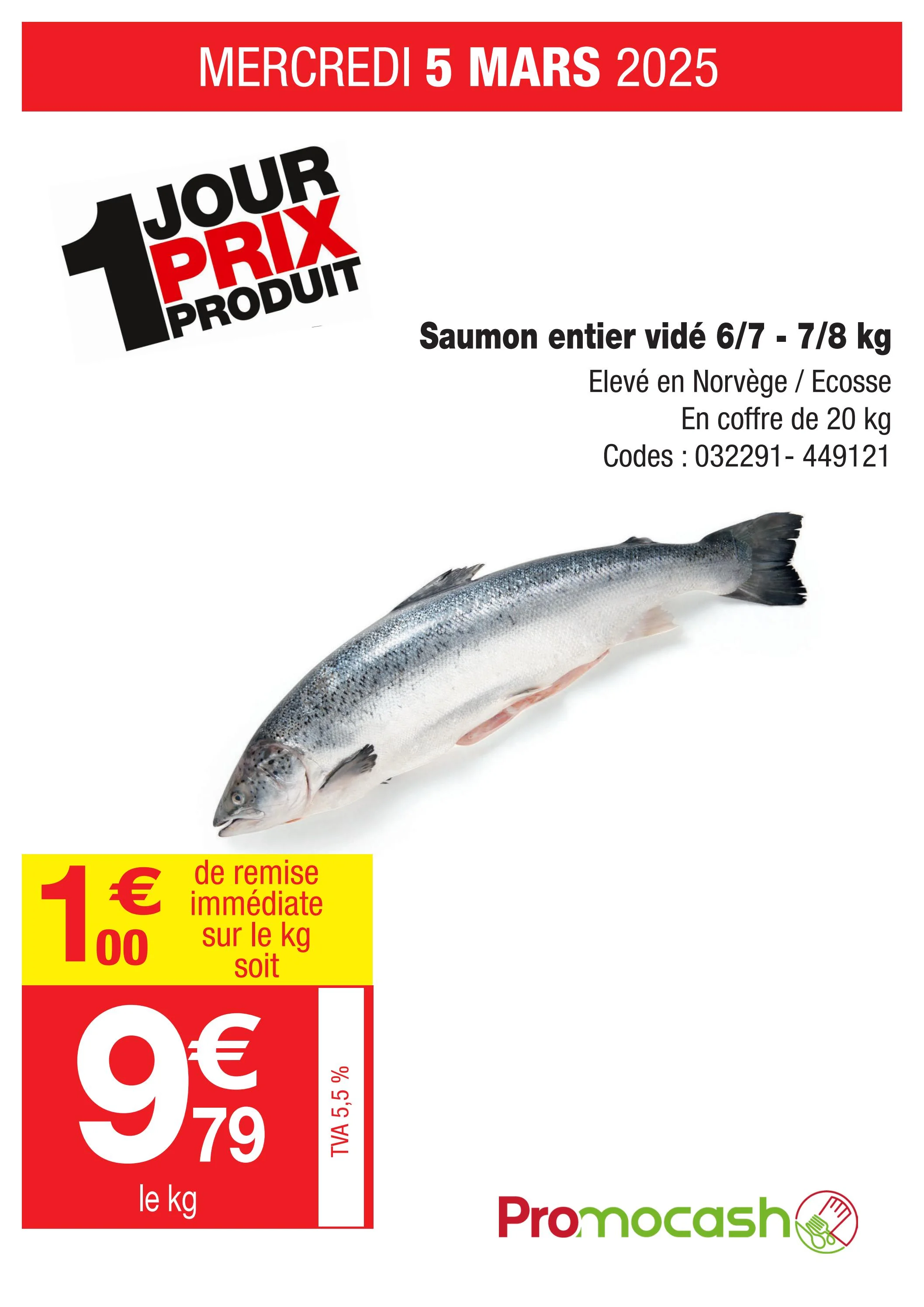 promocash - Catalogue Promocash - Saumon entier valable dès 05/03 - 05/03