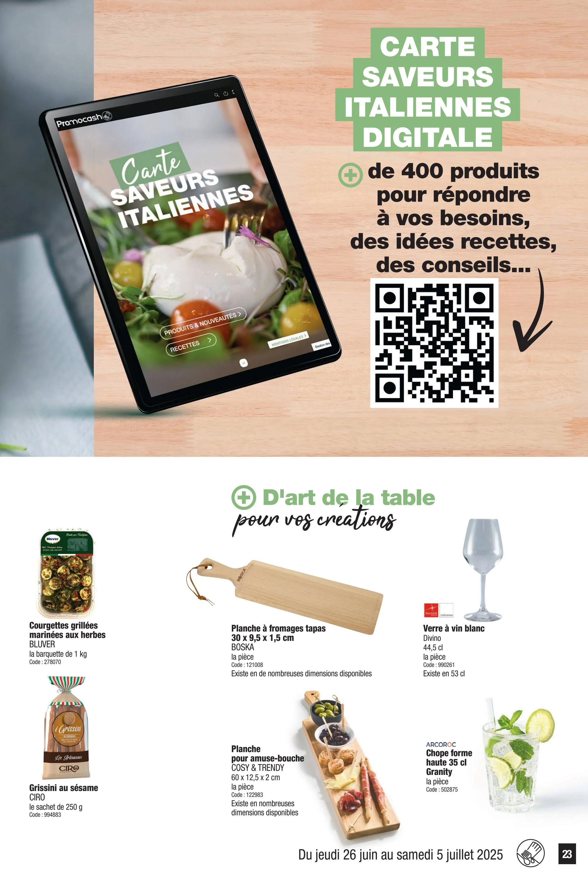 promocash - Catalogue Promocash valable du 26/06 au 05/07 - page: 23