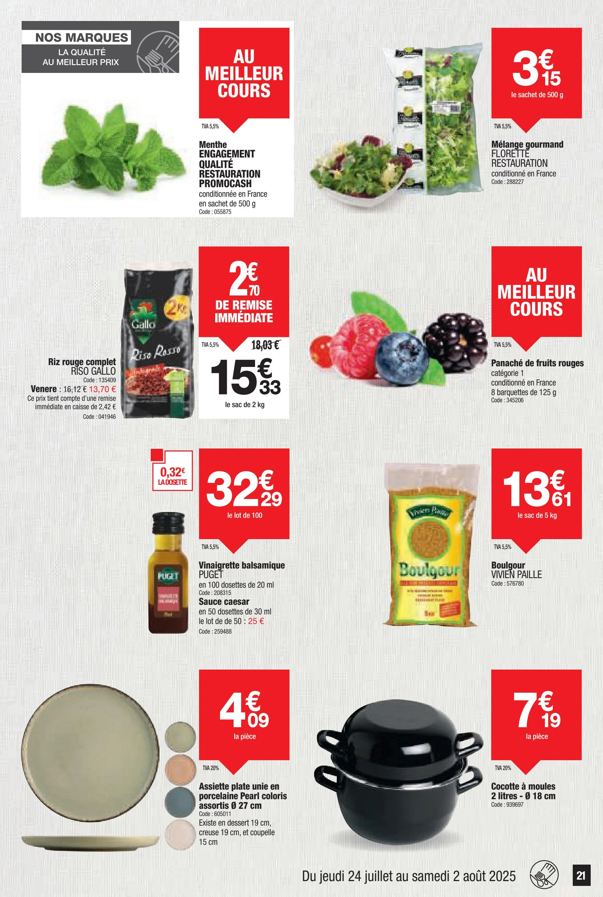 promocash - Catalogue Promocash valable du 24/07 au 02/08 - page: 21