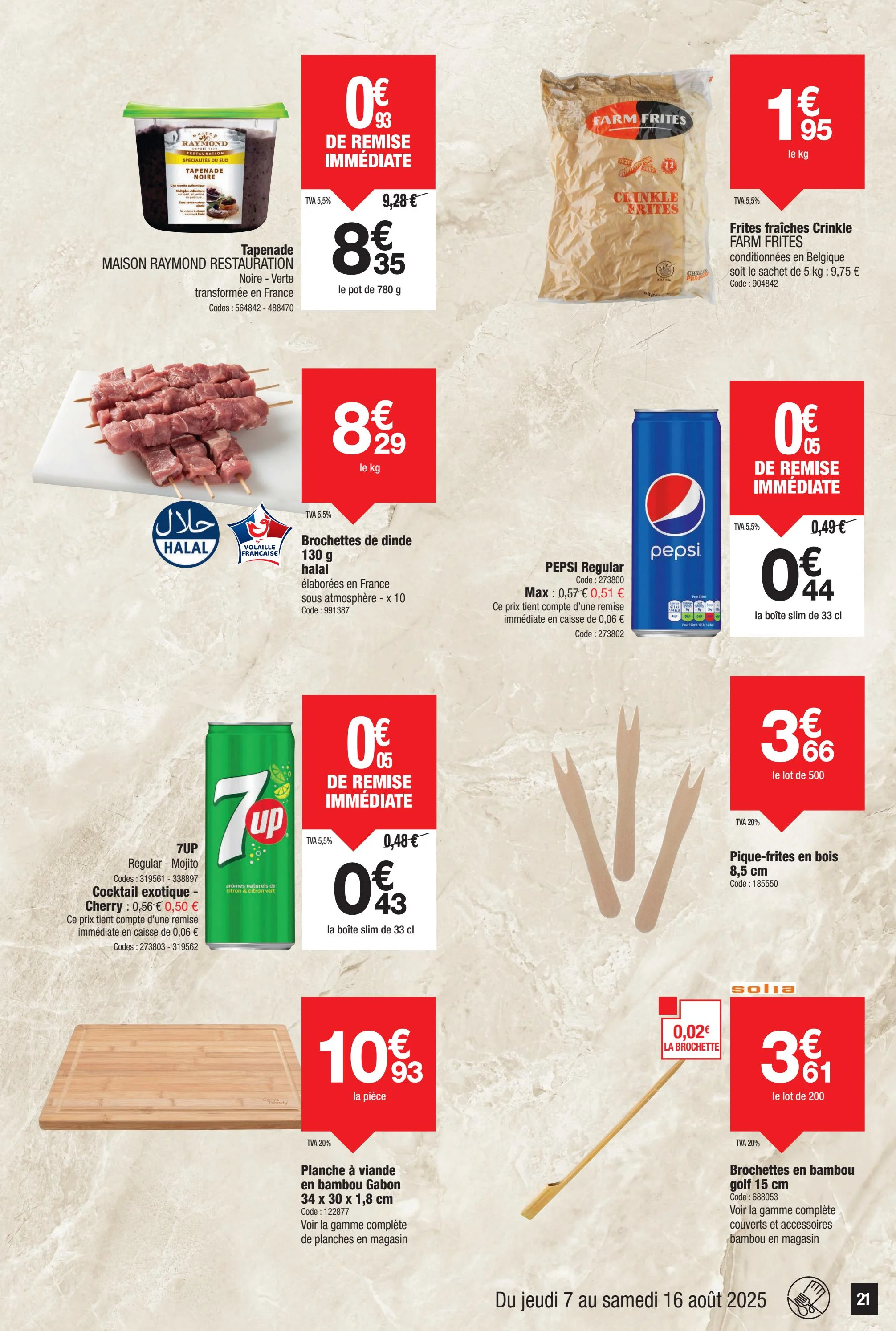 promocash - Catalogue Promocash valable du 07/08 au 16/08 - page: 21