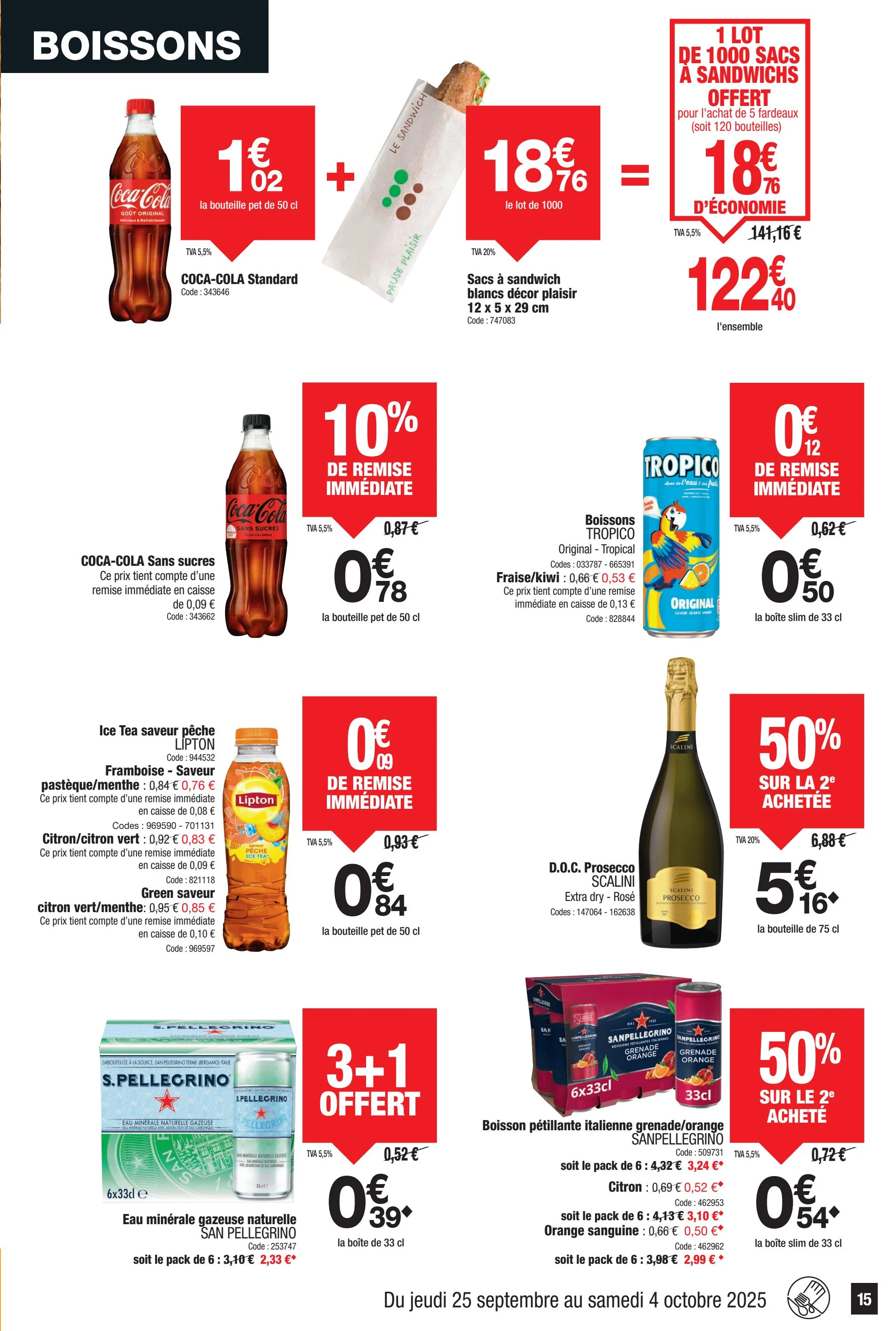 promocash - Catalogue Promocash valable du 25/09 au 04/10 - page: 15