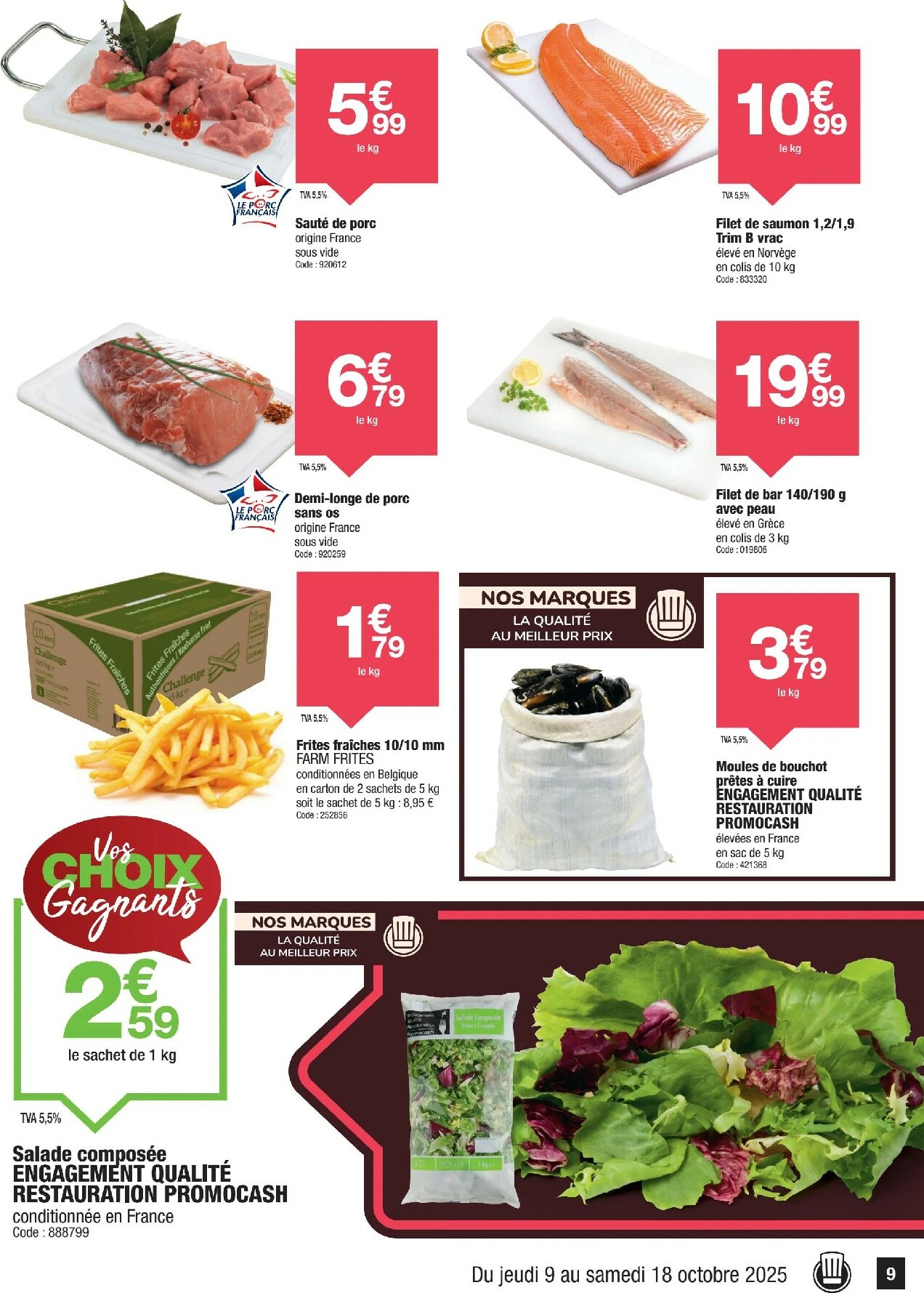 promocash - Catalogue Promocash valable du 09/10 au 18/10 - page: 9
