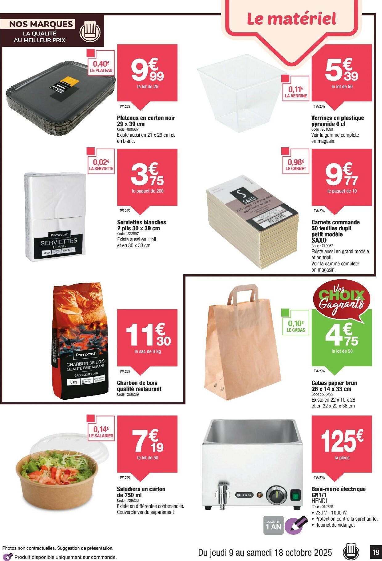 promocash - Catalogue Promocash valable du 09/10 au 18/10 - page: 19