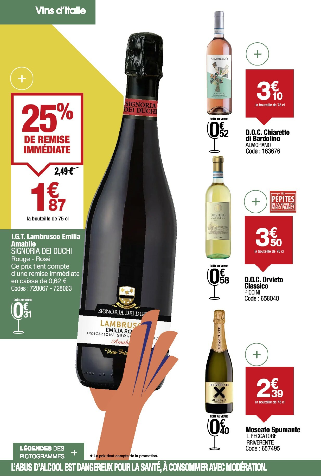 promocash - Catalogue Promocash - Sélection Vins valable du 11/09 au 11/10 - page: 62