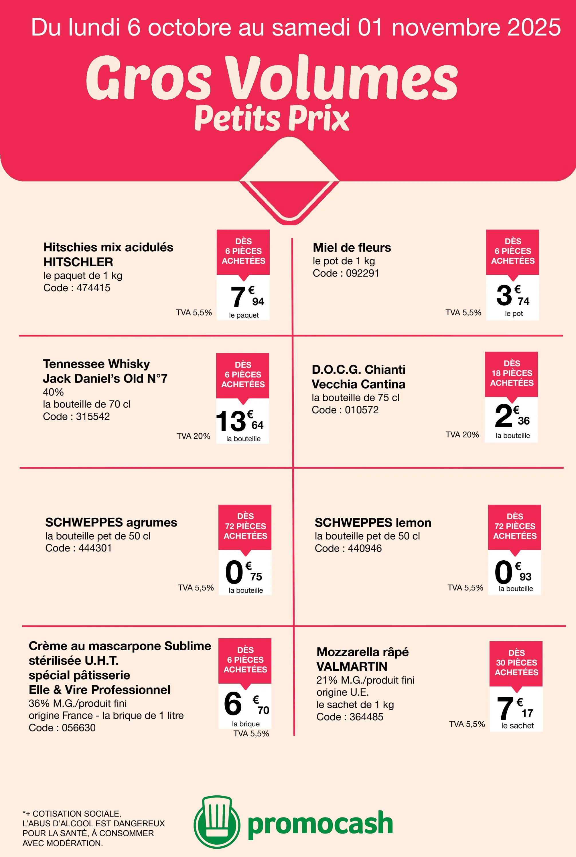 promocash - Catalogue Promocash - Gros Volumes, Petits Prix valable du 06/10 au 01/11 - page: 3