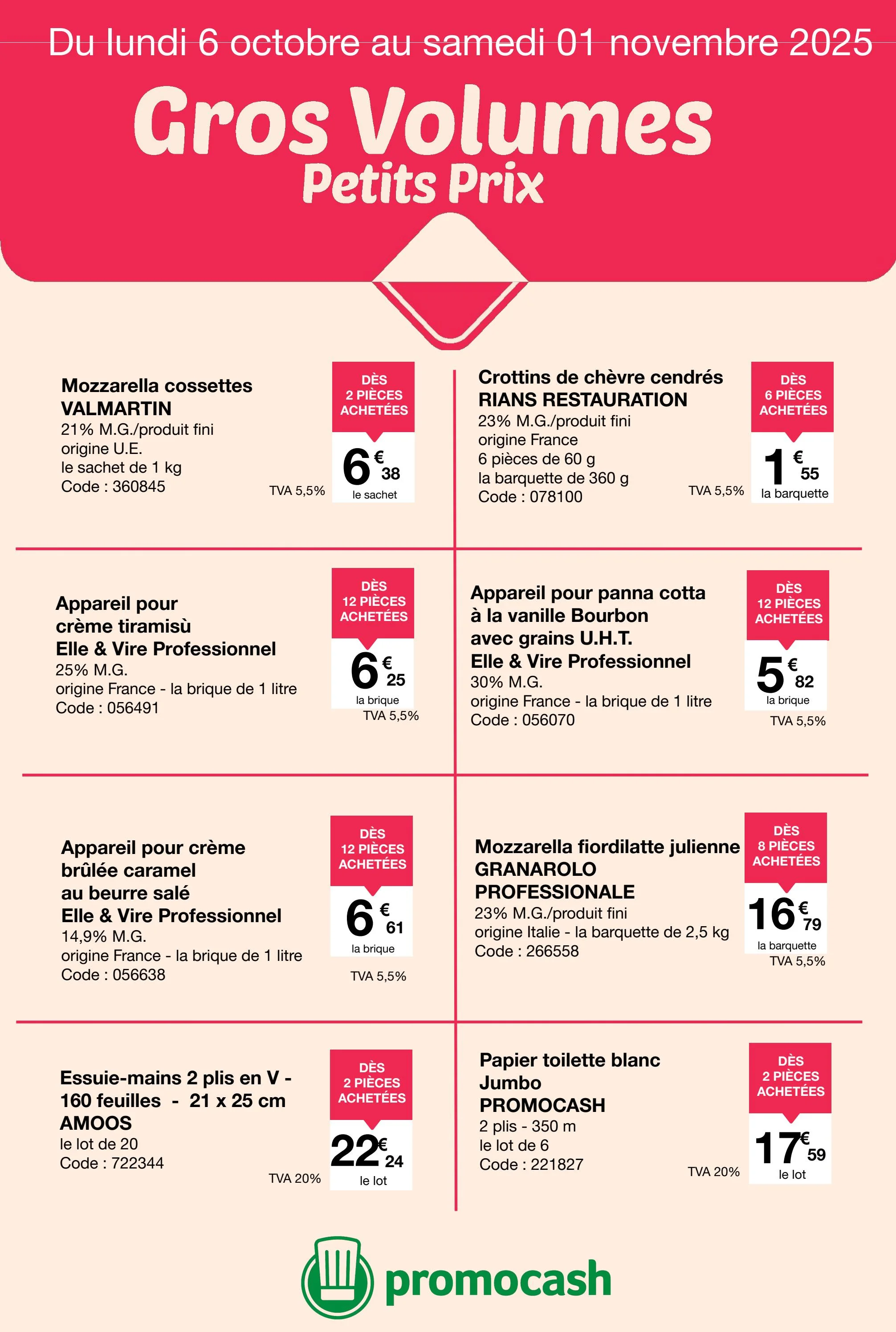 promocash - Catalogue Promocash - Gros Volumes, Petits Prix valable du 06/10 au 01/11 - page: 4