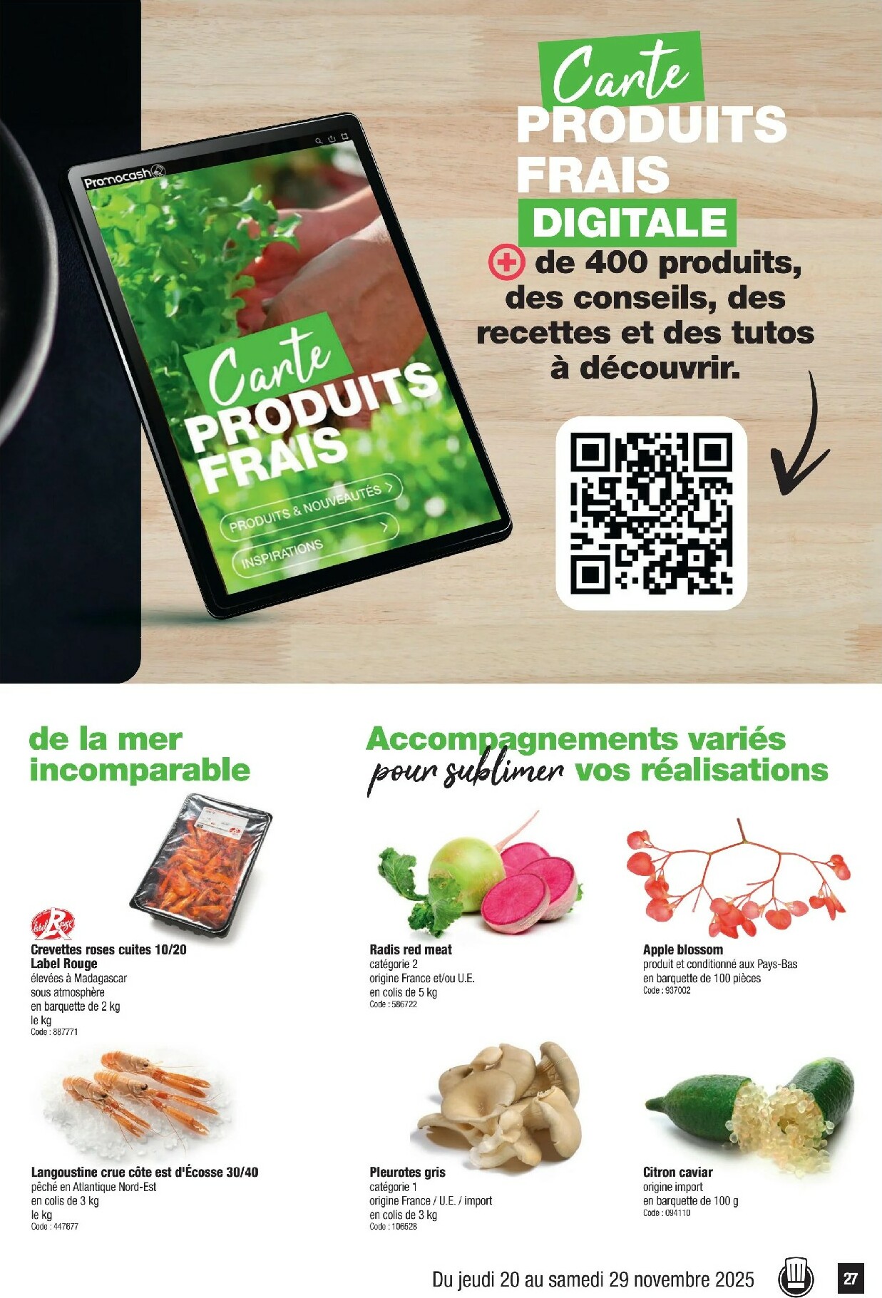 promocash - Catalogue Promocash valable du 20/11 au 29/11 - page: 27