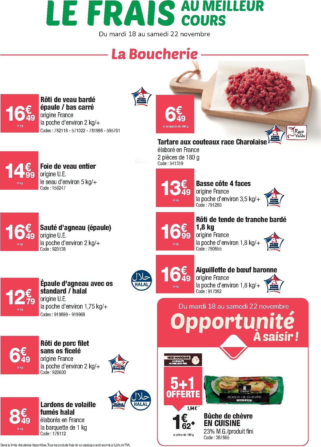 promocash - Catalogue Promocash - Le Frais au Meilleur cours valable du 18/11 au 22/11