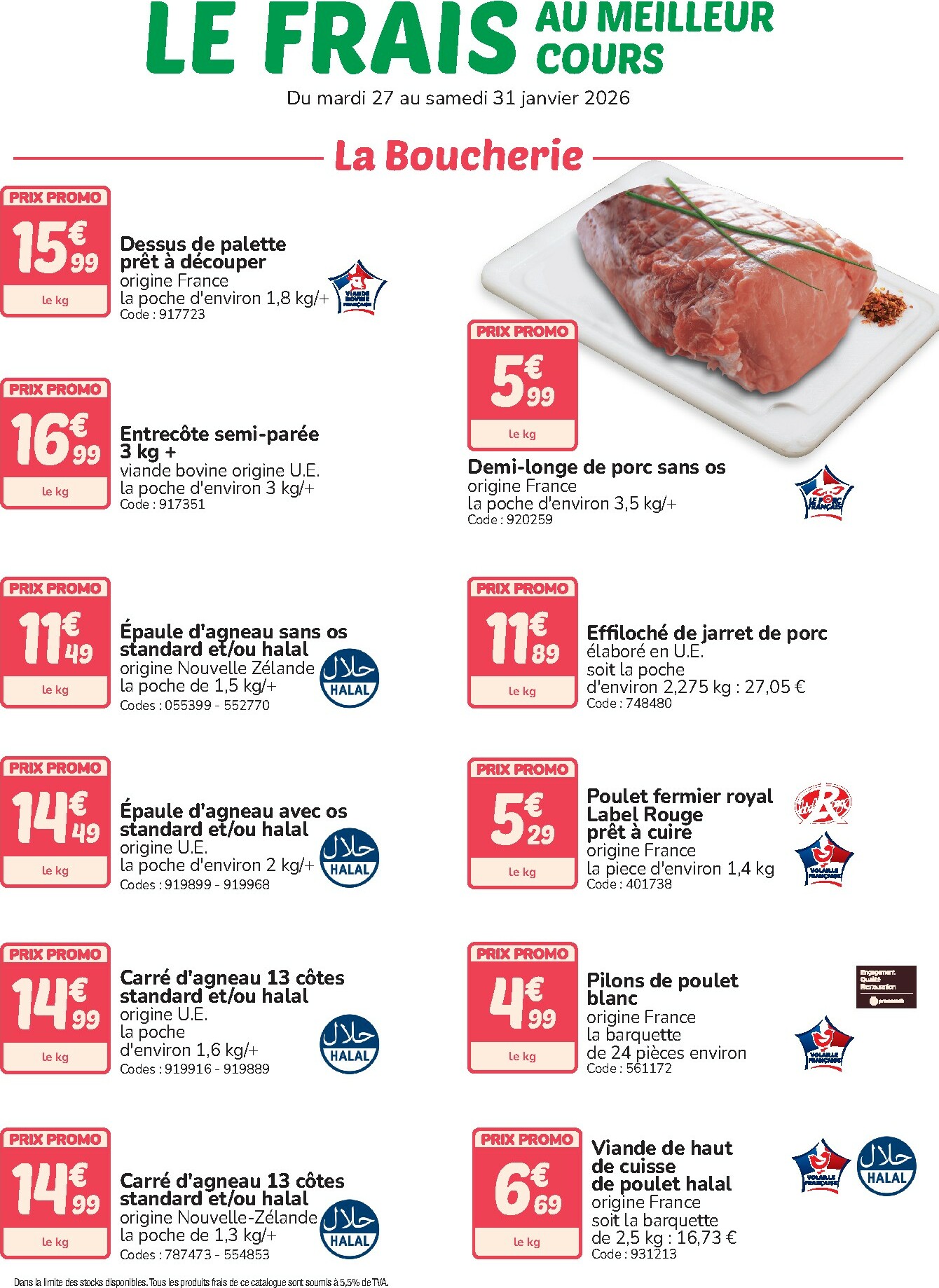 promocash - Catalogue Promocash - Le Frais valable du 27/01/2026 au 31/01/2026