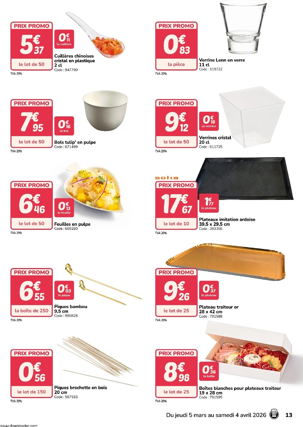 promocash - Catalogue Promocash - Art de la table valable du 05/03/2026 au 04/04/2026 - page: 13