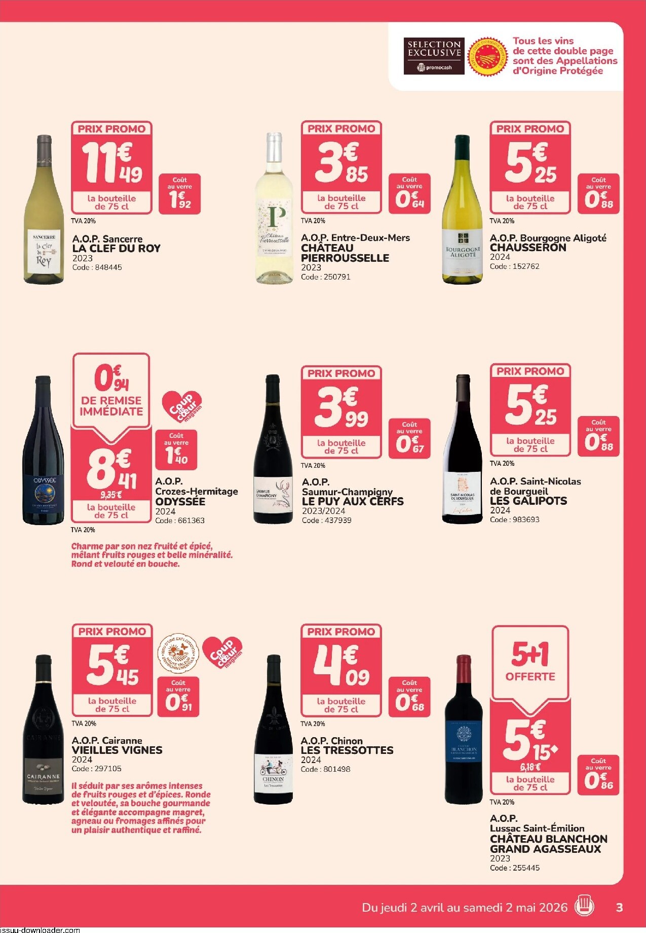 promocash - Current Promocash - Foire aux vins leaflet valid from de jeudi 02/04/2026 to du samedi 02/05/2026 - page: 3