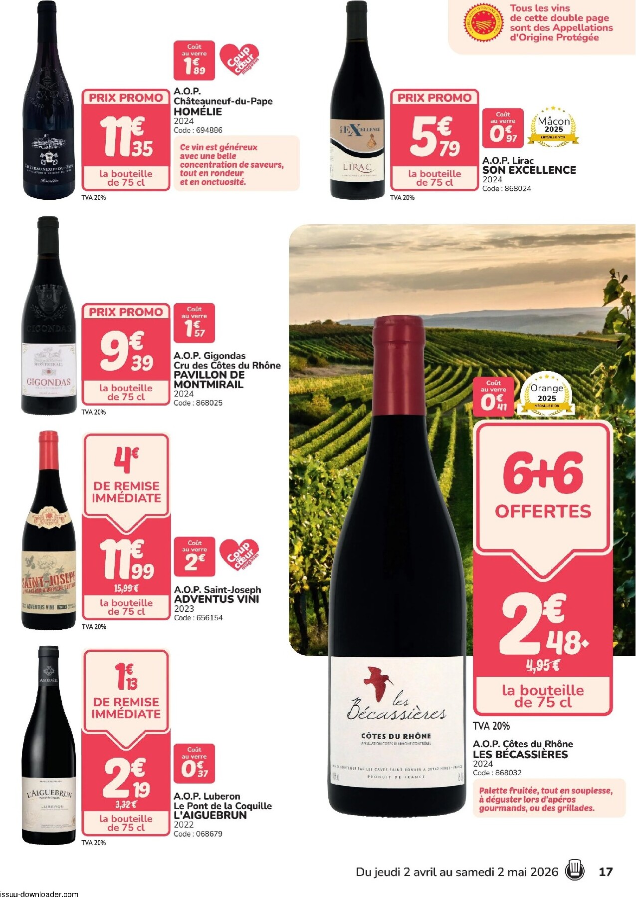 promocash - Current Promocash - Foire aux vins leaflet valid from de jeudi 02/04/2026 to du samedi 02/05/2026 - page: 17