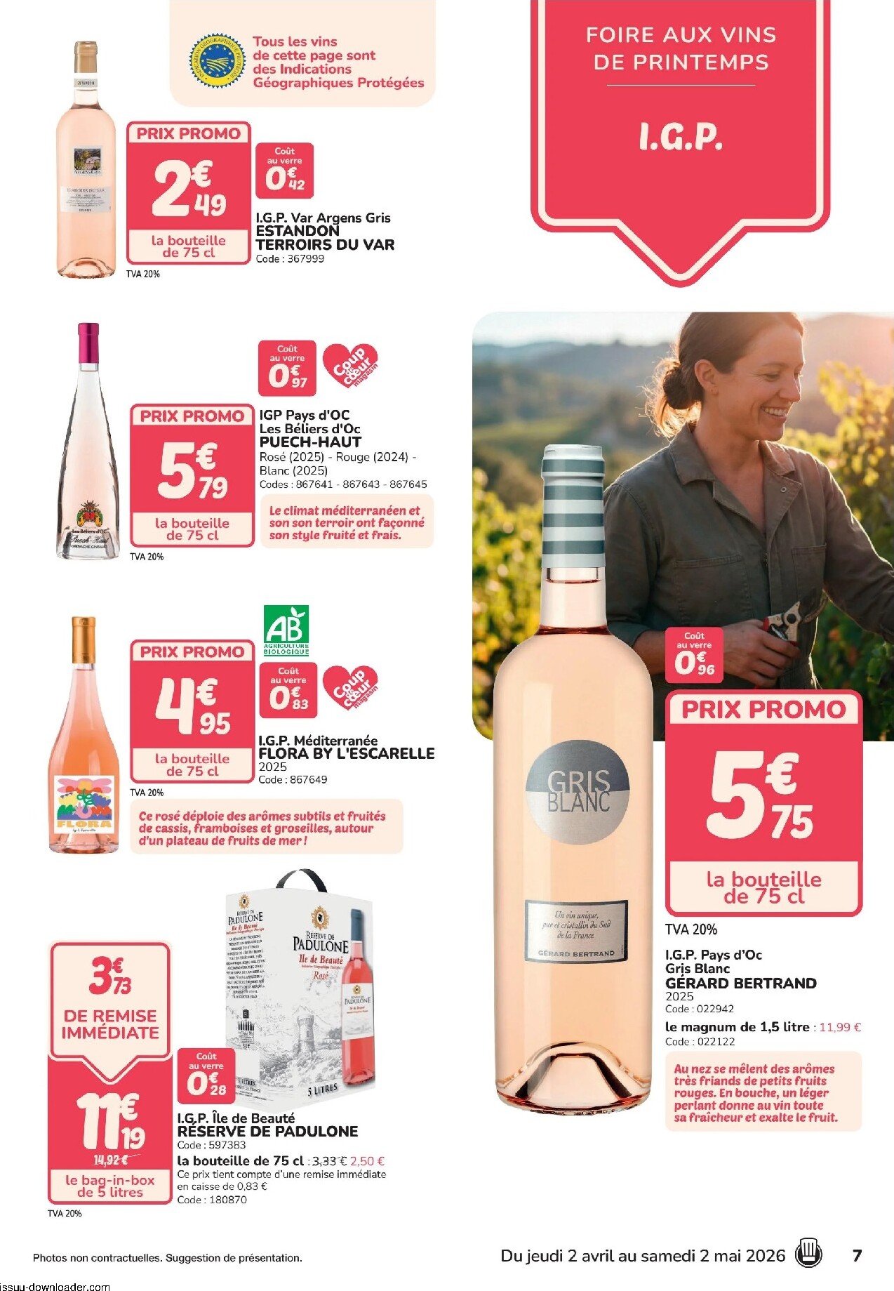 promocash - Current Promocash - Foire aux vins leaflet valid from de jeudi 02/04/2026 to du samedi 02/05/2026 - page: 7