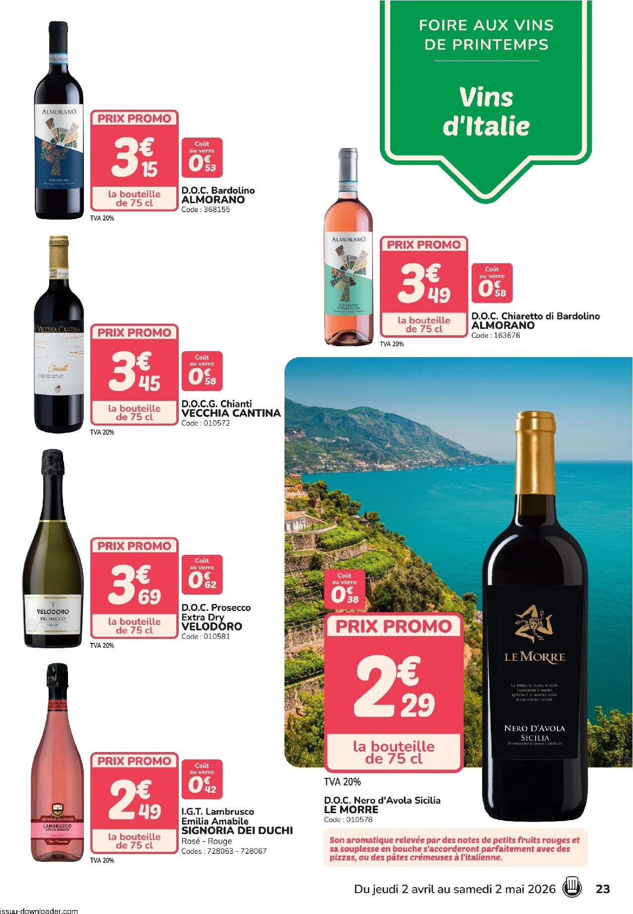promocash - Current Promocash - Foire aux vins leaflet valid from de jeudi 02/04/2026 to du samedi 02/05/2026 - page: 23