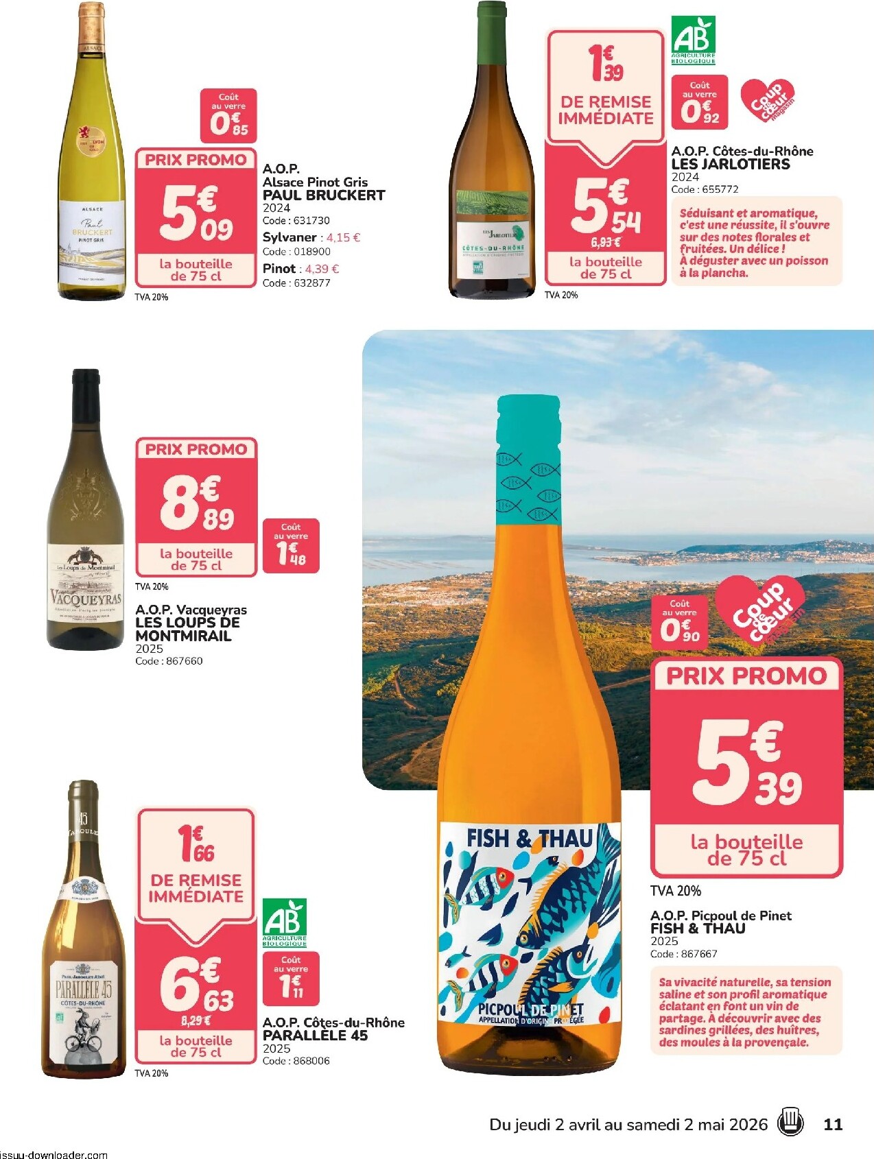 promocash - Current Promocash - Foire aux vins leaflet valid from de jeudi 02/04/2026 to du samedi 02/05/2026 - page: 11