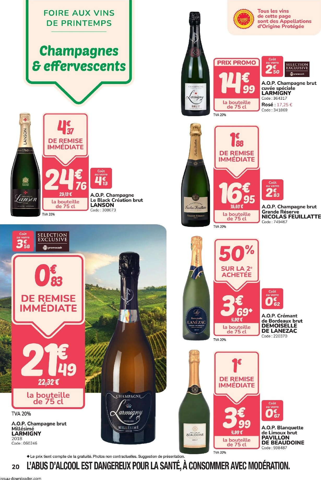 promocash - Current Promocash - Foire aux vins leaflet valid from de jeudi 02/04/2026 to du samedi 02/05/2026 - page: 20