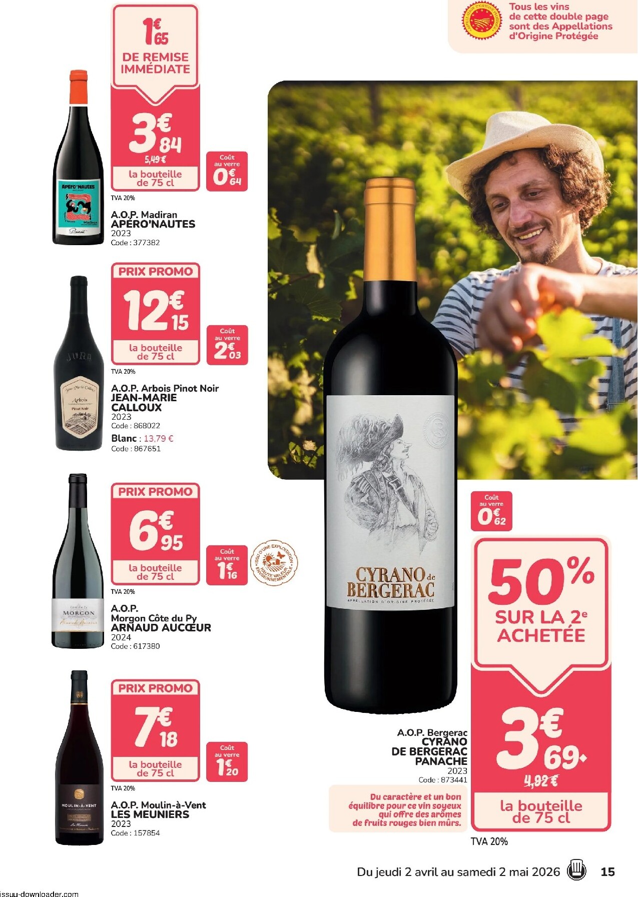 promocash - Current Promocash - Foire aux vins leaflet valid from de jeudi 02/04/2026 to du samedi 02/05/2026 - page: 15