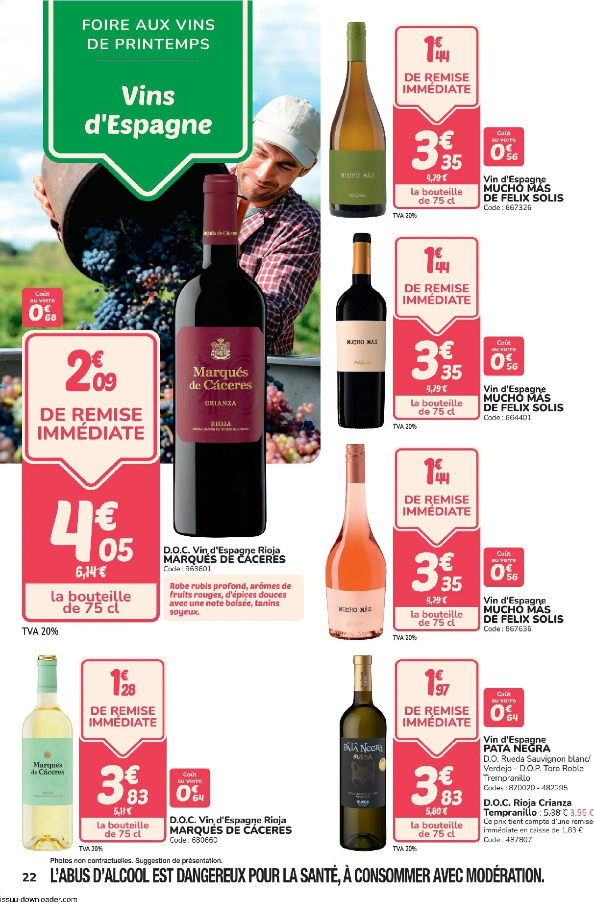 promocash - Current Promocash - Foire aux vins leaflet valid from de jeudi 02/04/2026 to du samedi 02/05/2026 - page: 22