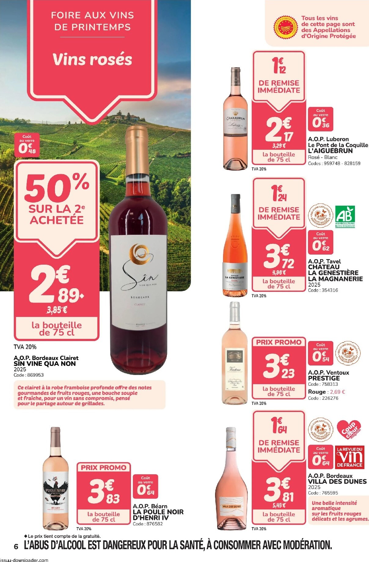 promocash - Current Promocash - Foire aux vins leaflet valid from de jeudi 02/04/2026 to du samedi 02/05/2026 - page: 6