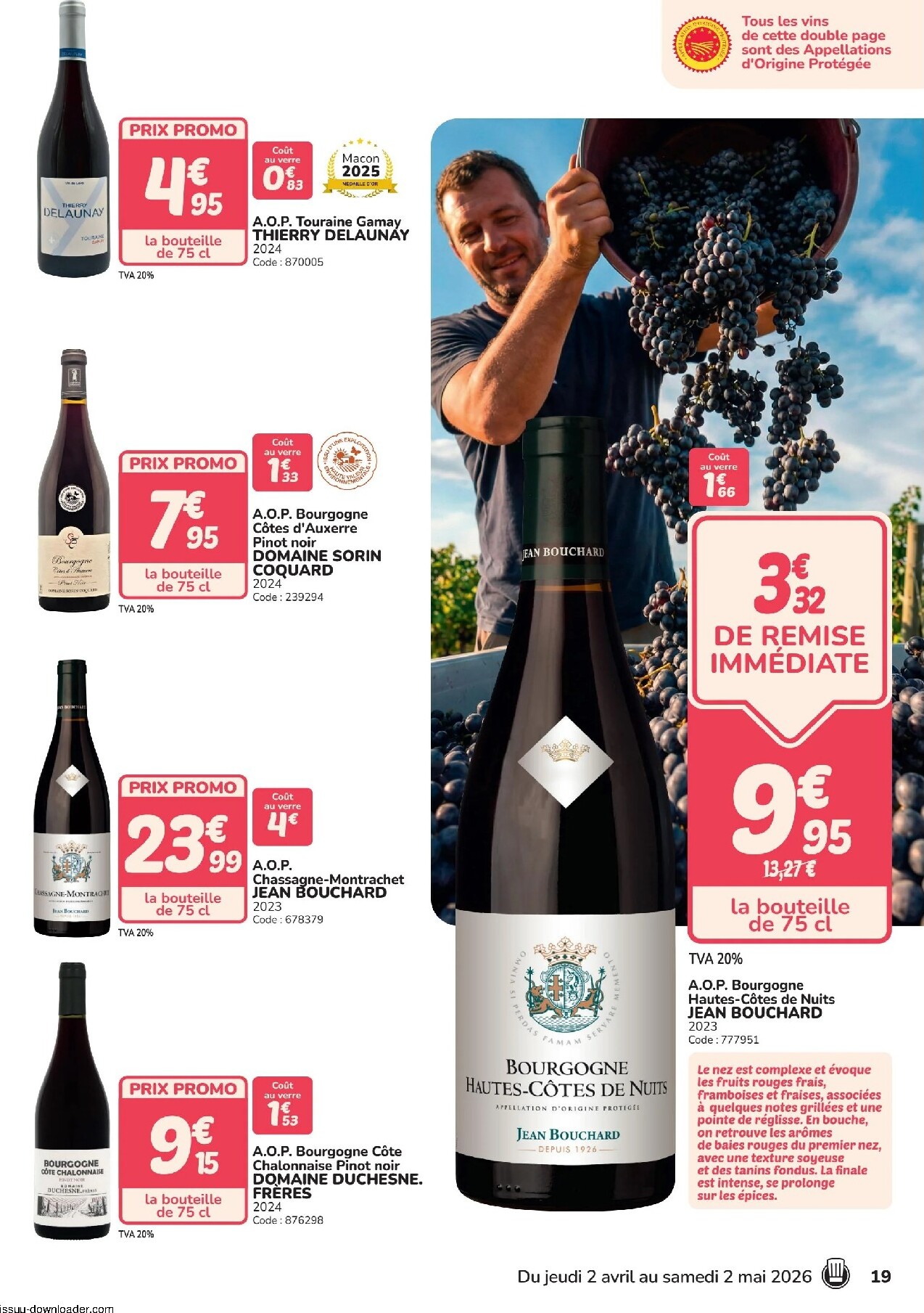 promocash - Current Promocash - Foire aux vins leaflet valid from de jeudi 02/04/2026 to du samedi 02/05/2026 - page: 19