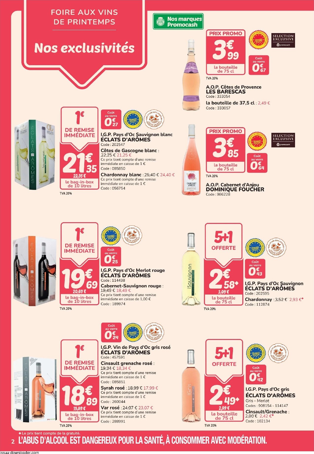promocash - Current Promocash - Foire aux vins leaflet valid from de jeudi 02/04/2026 to du samedi 02/05/2026 - page: 2