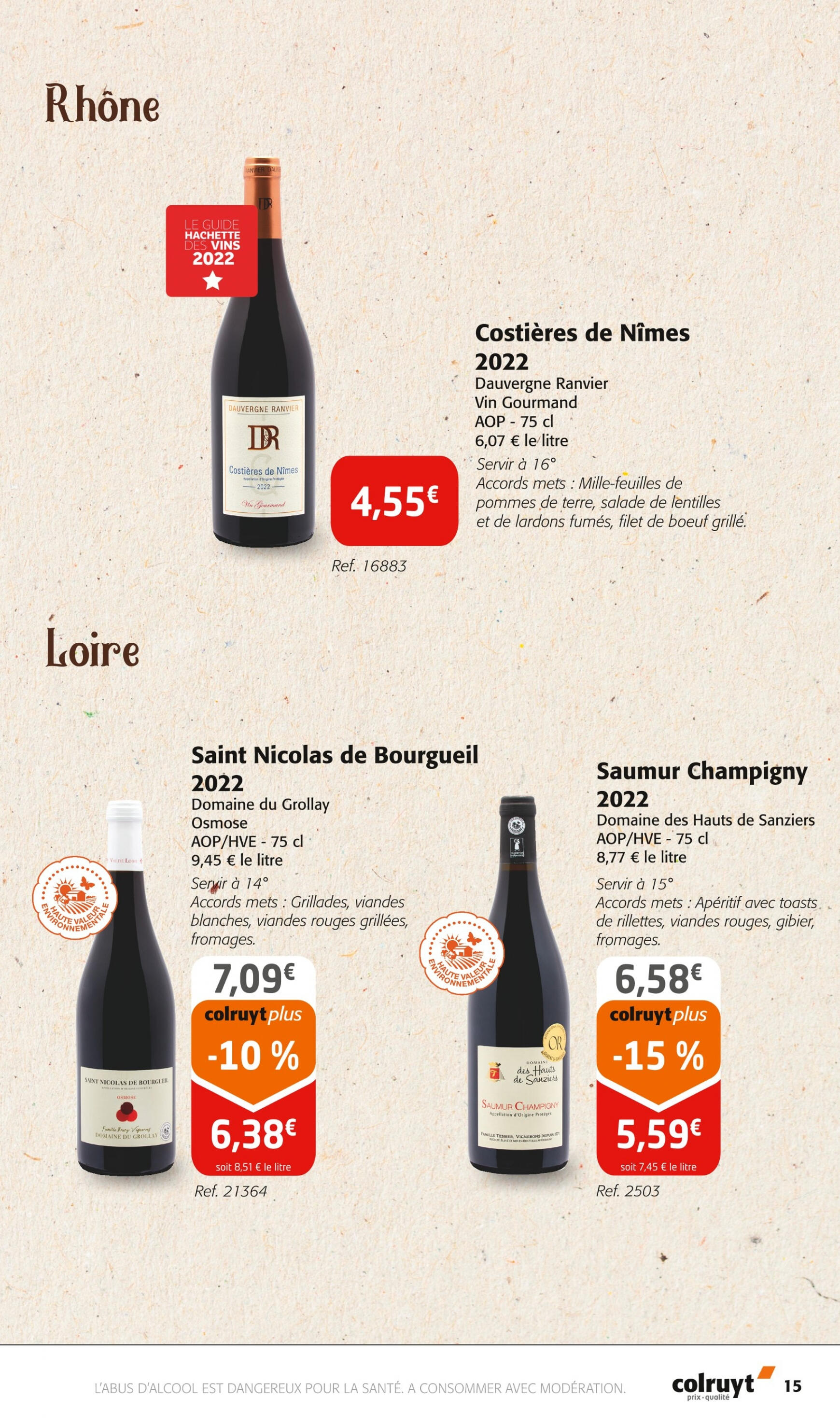 colruyt - Colruyt - Foire aux vins de Printemps valable à partir de 20.03.2024 - page: 15
