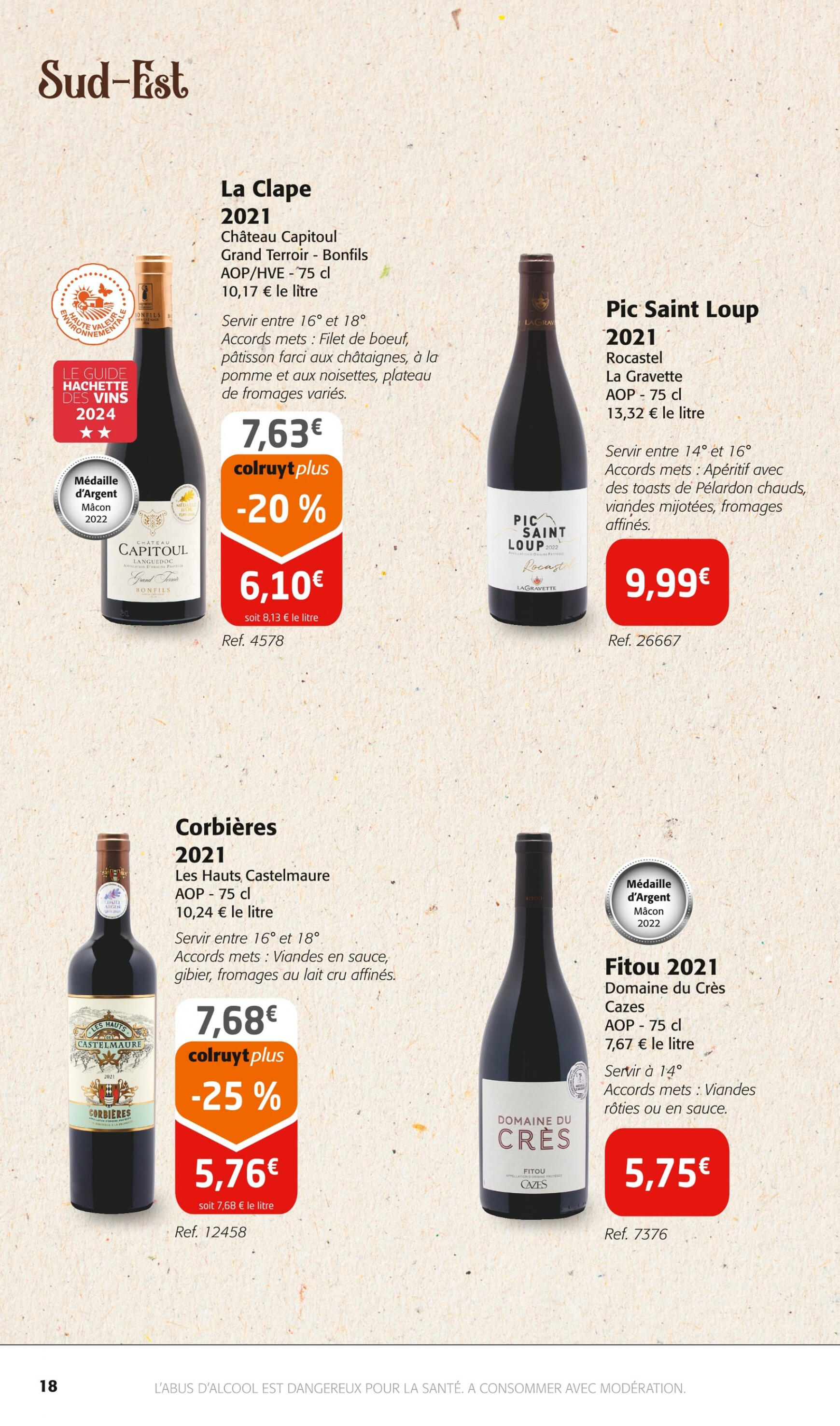 colruyt - Colruyt - Foire aux vins de Printemps valable à partir de 20.03.2024 - page: 18