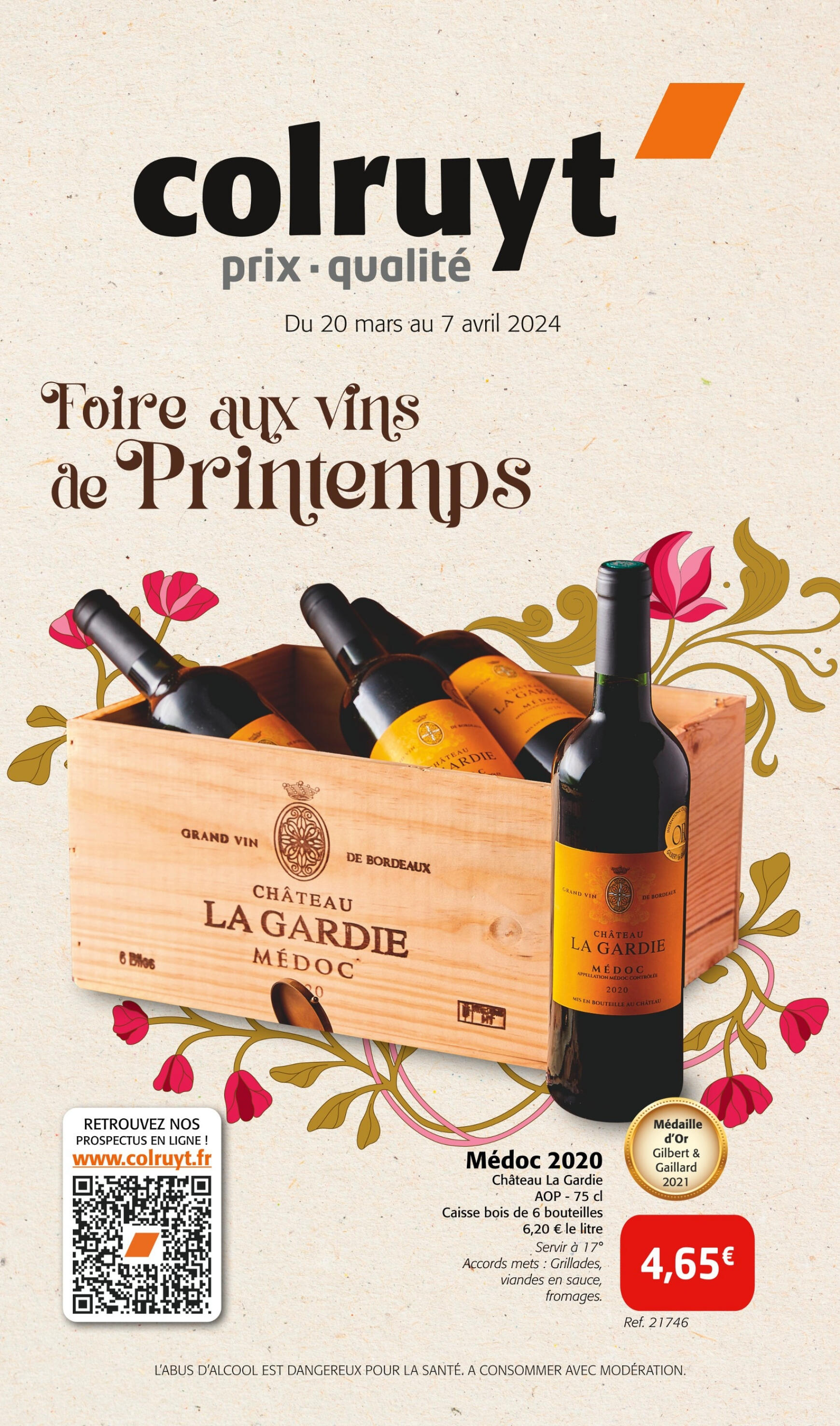 colruyt - Colruyt - Foire aux vins de Printemps valable à partir de 20.03.2024 - page: 1