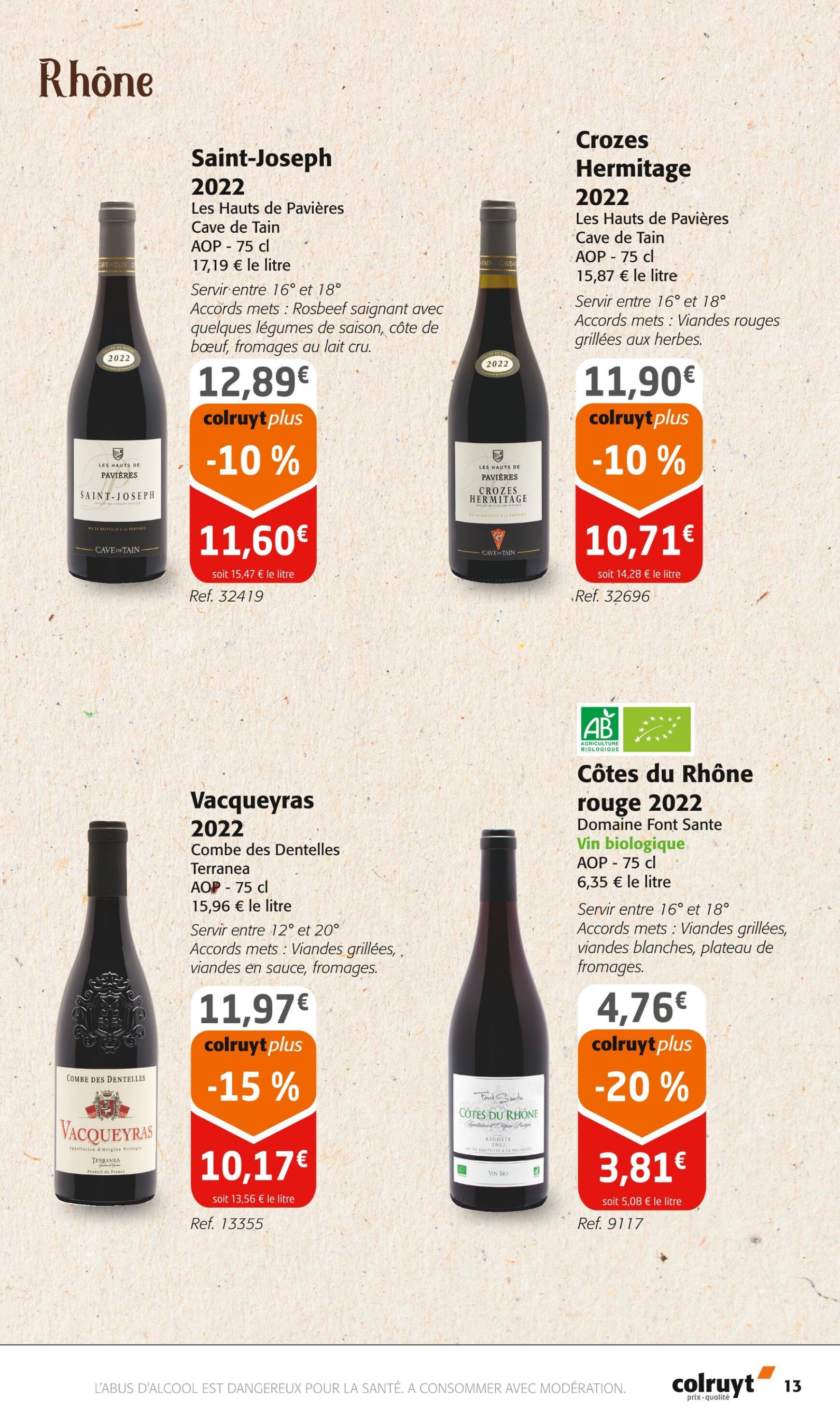 colruyt - Colruyt - Foire aux vins de Printemps valable à partir de 20.03.2024 - page: 13