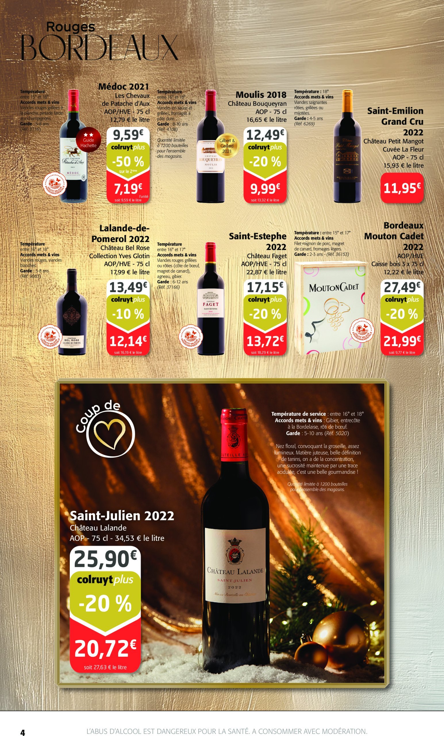 colruyt - Catalogue Colruyt - Foire aux Vins valable dès 11/12 - 31/12 - page: 4