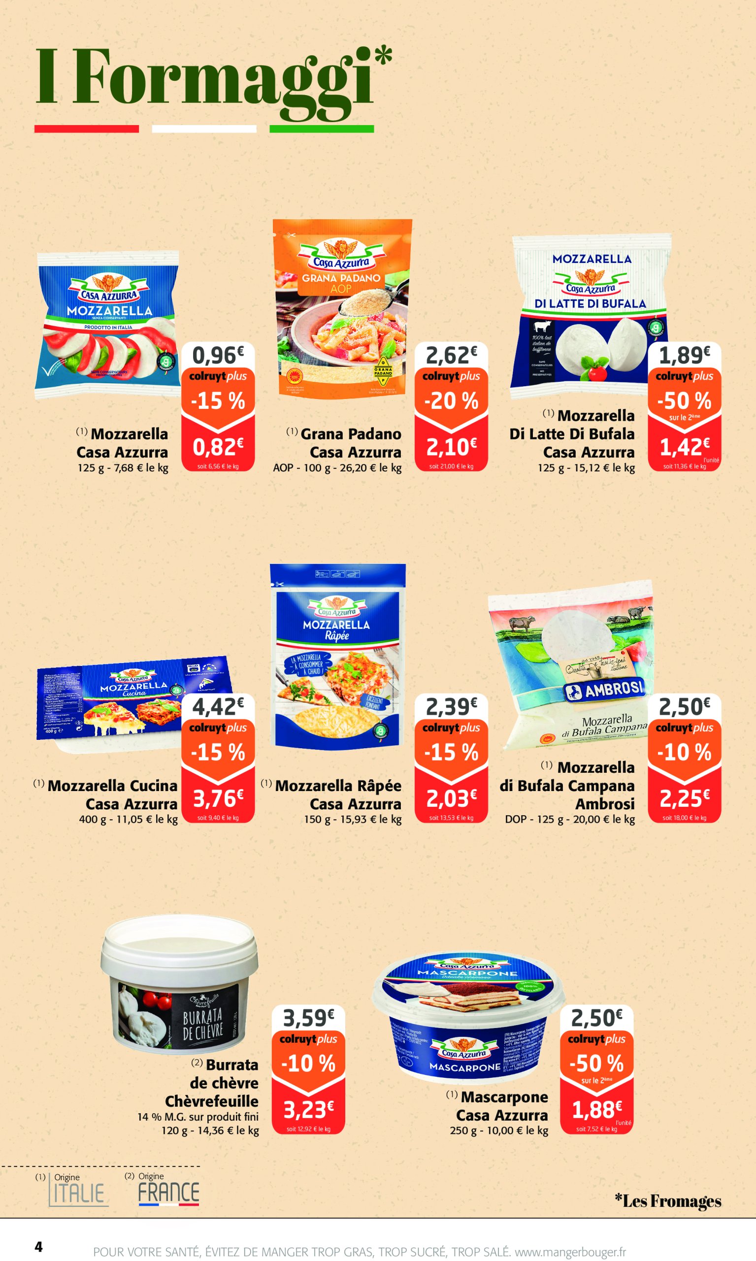 colruyt - Catalogue Colruyt - Benvenuti in Italia valable dès 23/04 - 04/05 - page: 4